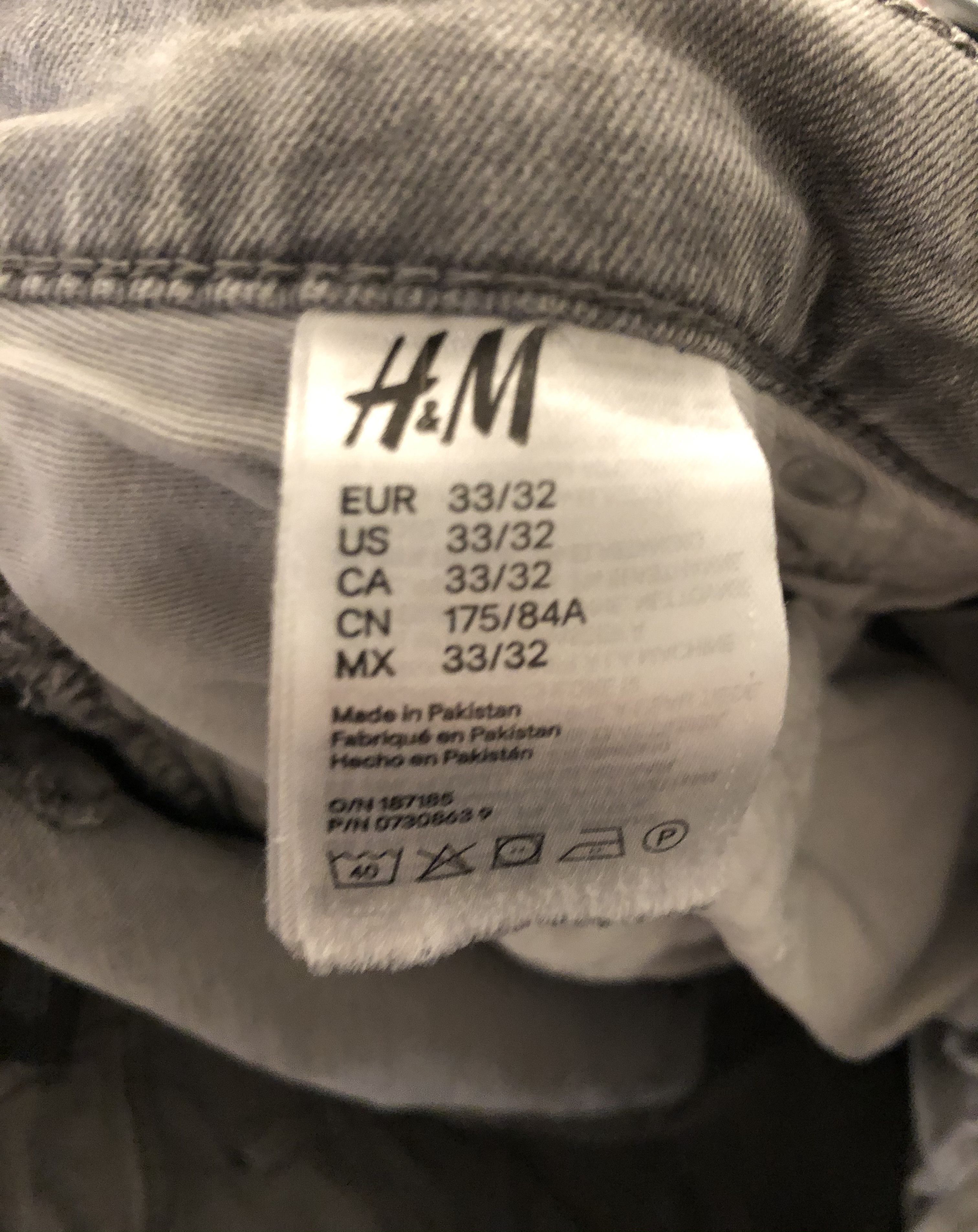 H&M H&M Gray Denim Jeans Size US 33 - 5 Thumbnail