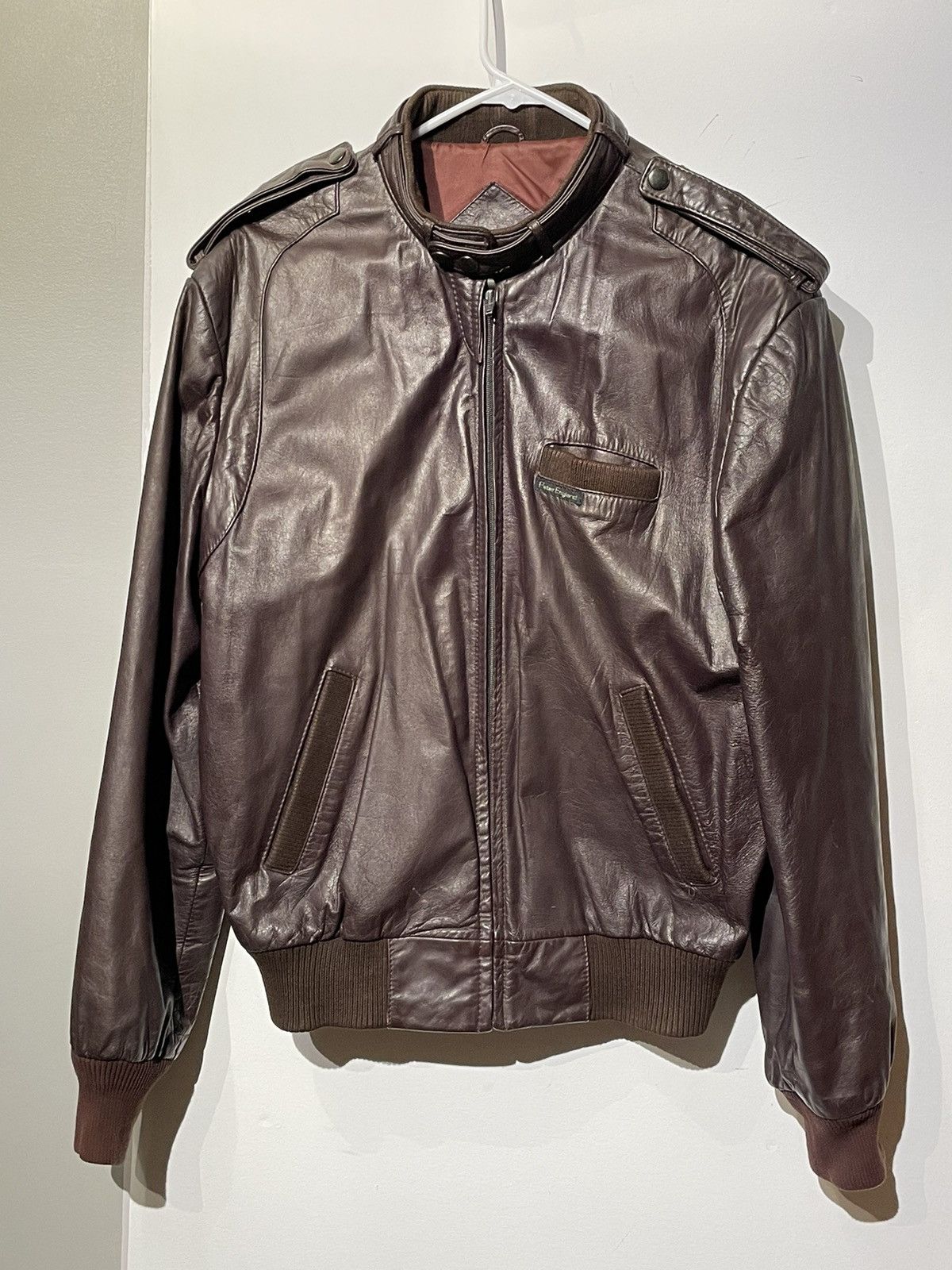 Vintage Vintage Peter England Leather Biker Jacket | Grailed