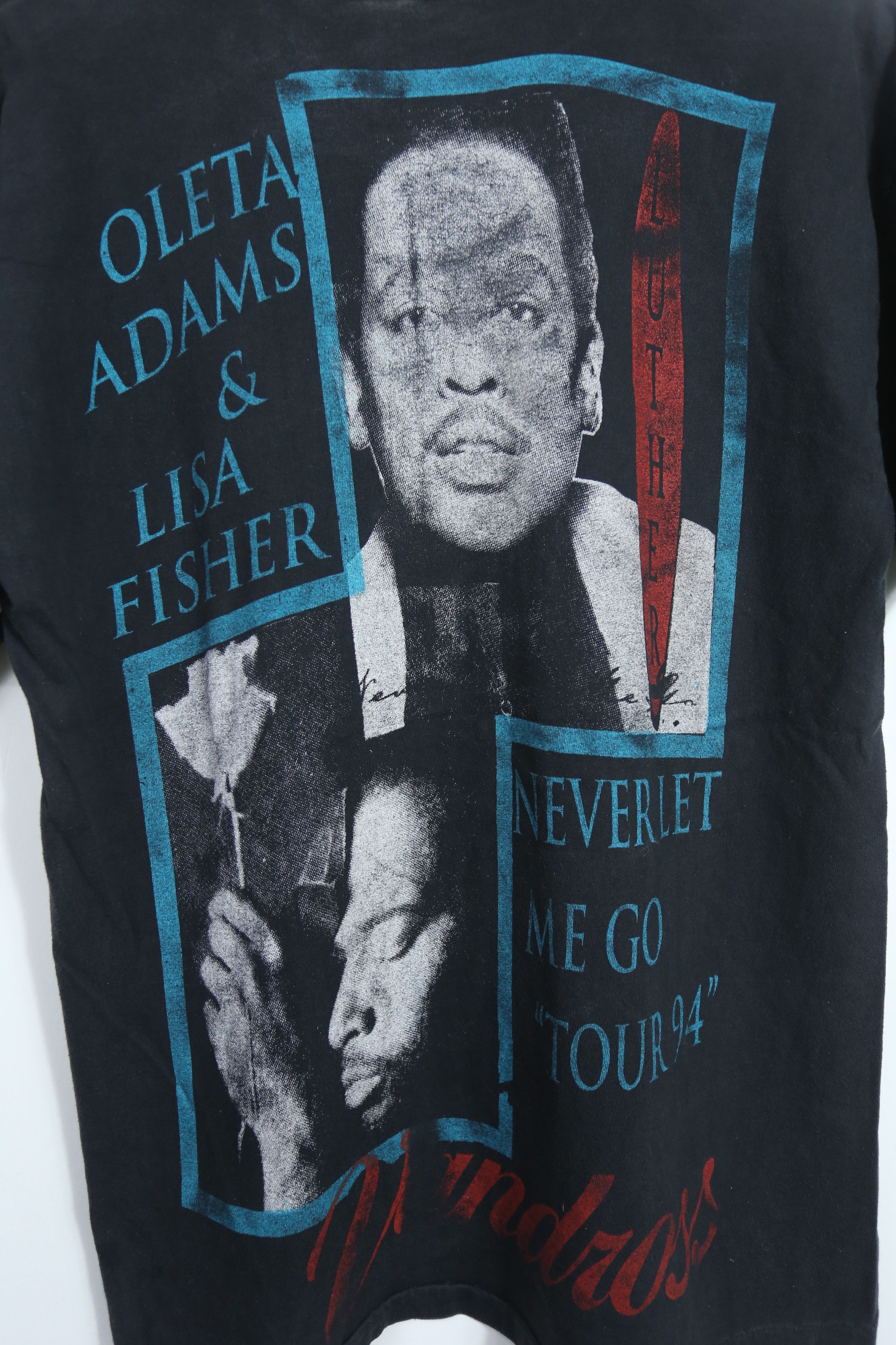 Band Tees × Vintage VTG Luther Vandross Never Let Me Go Tour '94 (L) GTMC370 Size US L / EU 52-54 / 3 - 8 Thumbnail