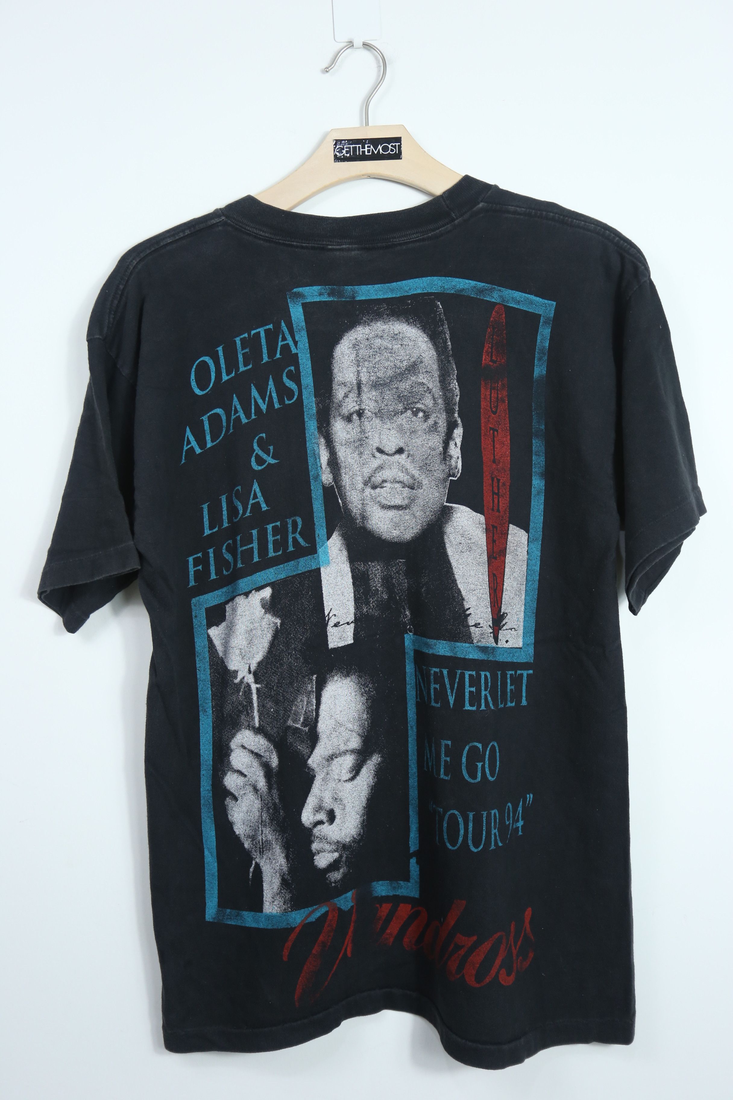 Band Tees × Vintage VTG Luther Vandross Never Let Me Go Tour '94 (L) GTMC370 Size US L / EU 52-54 / 3 - 7 Thumbnail