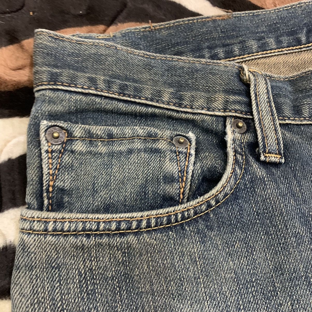 Edwin × Japanese Brand EDWIN 403 Vintage 90s Rugged Stonewash Distressed Denim Jean Size US 32 / EU 48 - 6 Thumbnail