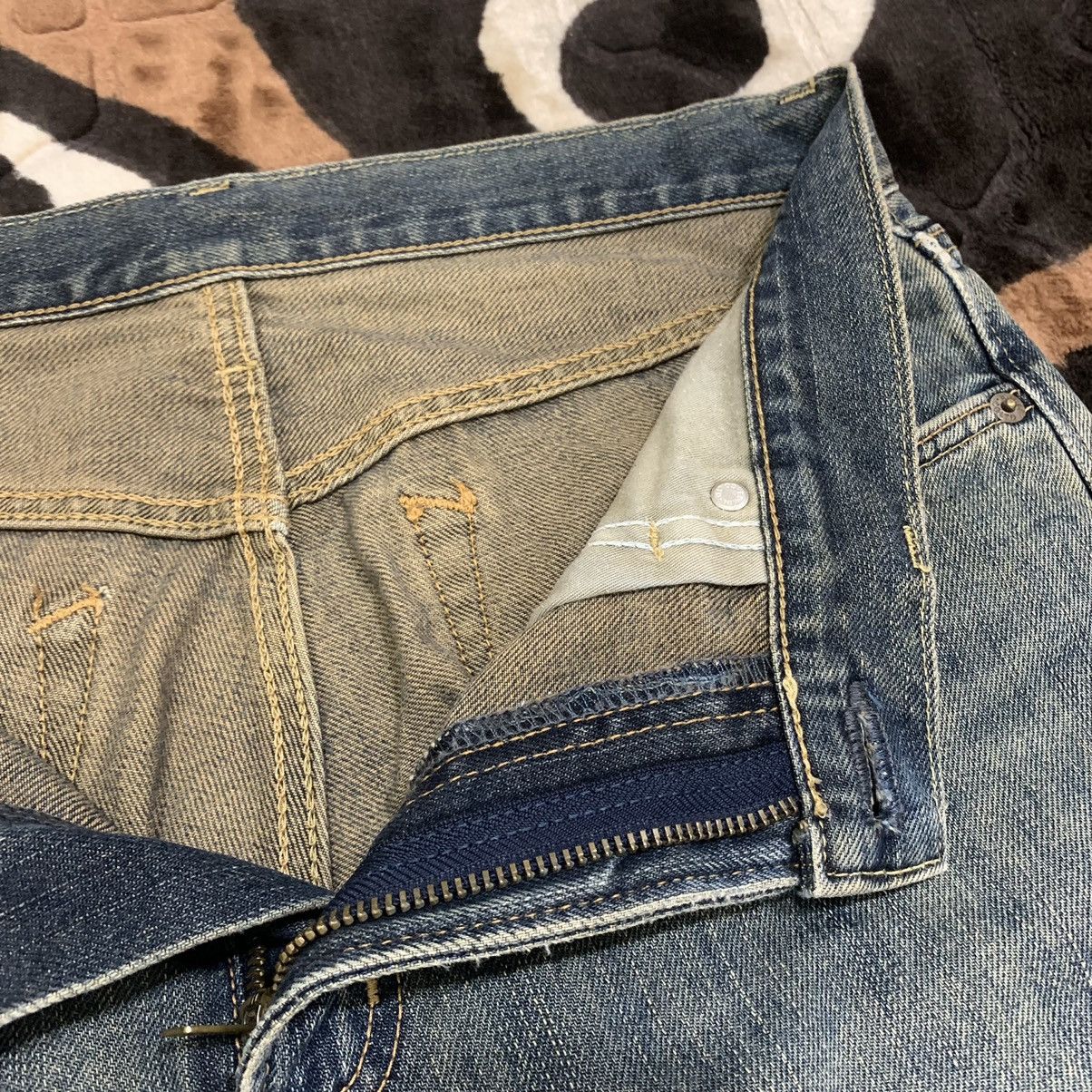 Edwin × Japanese Brand EDWIN 403 Vintage 90s Rugged Stonewash Distressed Denim Jean Size US 32 / EU 48 - 19 Thumbnail