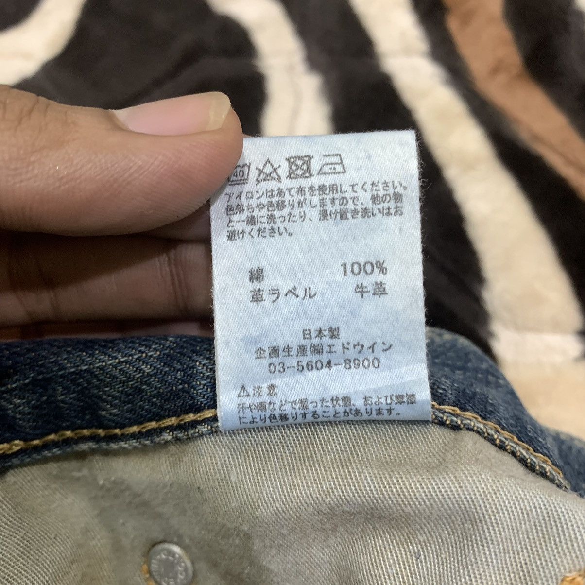 Edwin × Japanese Brand EDWIN 403 Vintage 90s Rugged Stonewash Distressed Denim Jean Size US 32 / EU 48 - 21 Thumbnail