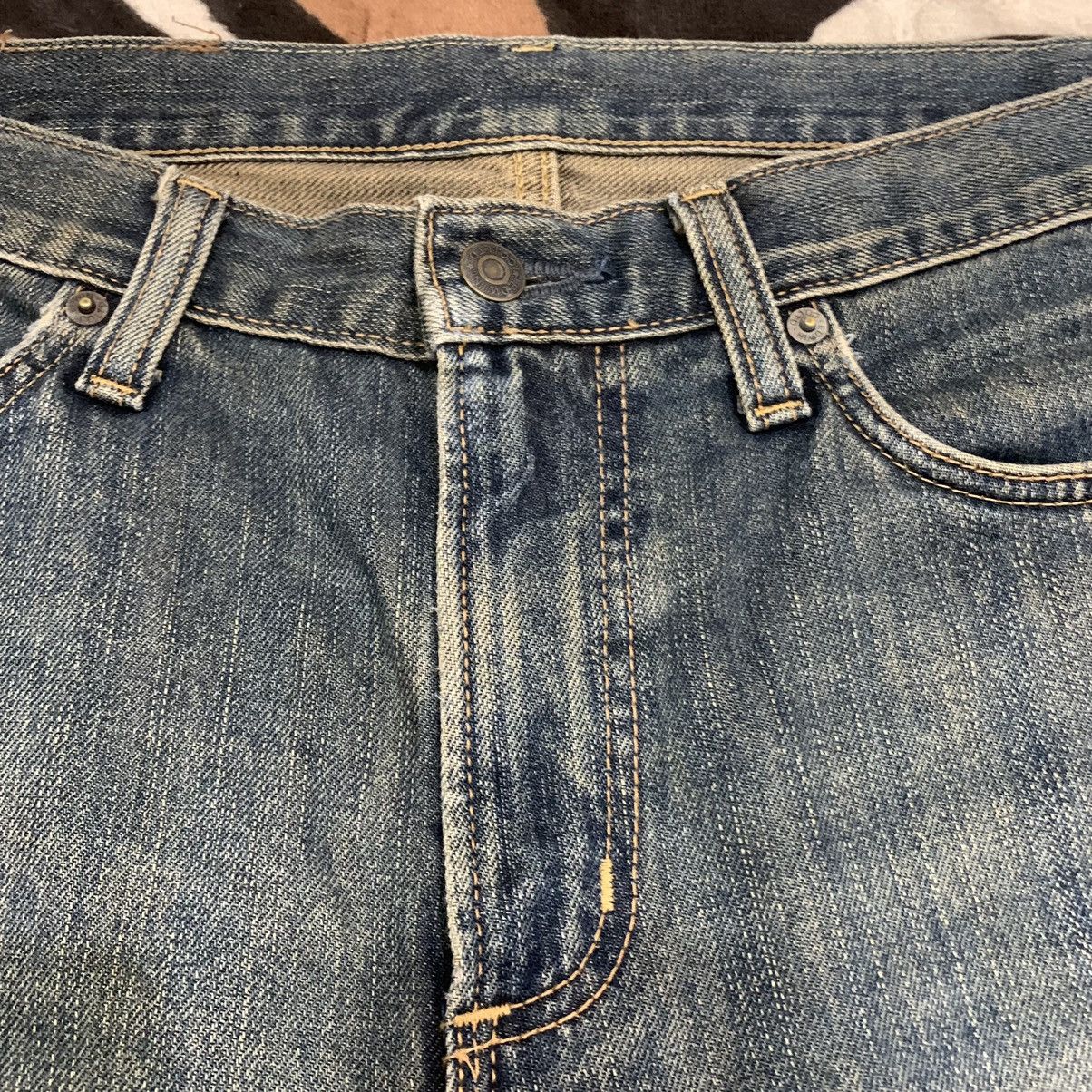 Edwin × Japanese Brand EDWIN 403 Vintage 90s Rugged Stonewash Distressed Denim Jean Size US 32 / EU 48 - 7 Thumbnail