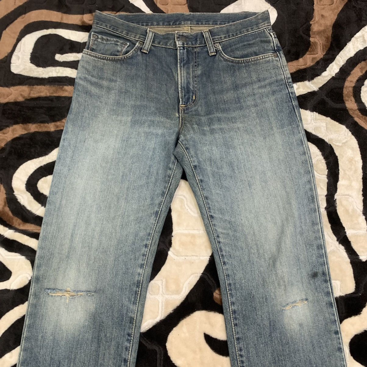 Edwin × Japanese Brand EDWIN 403 Vintage 90s Rugged Stonewash Distressed Denim Jean Size US 32 / EU 48 - 4 Thumbnail