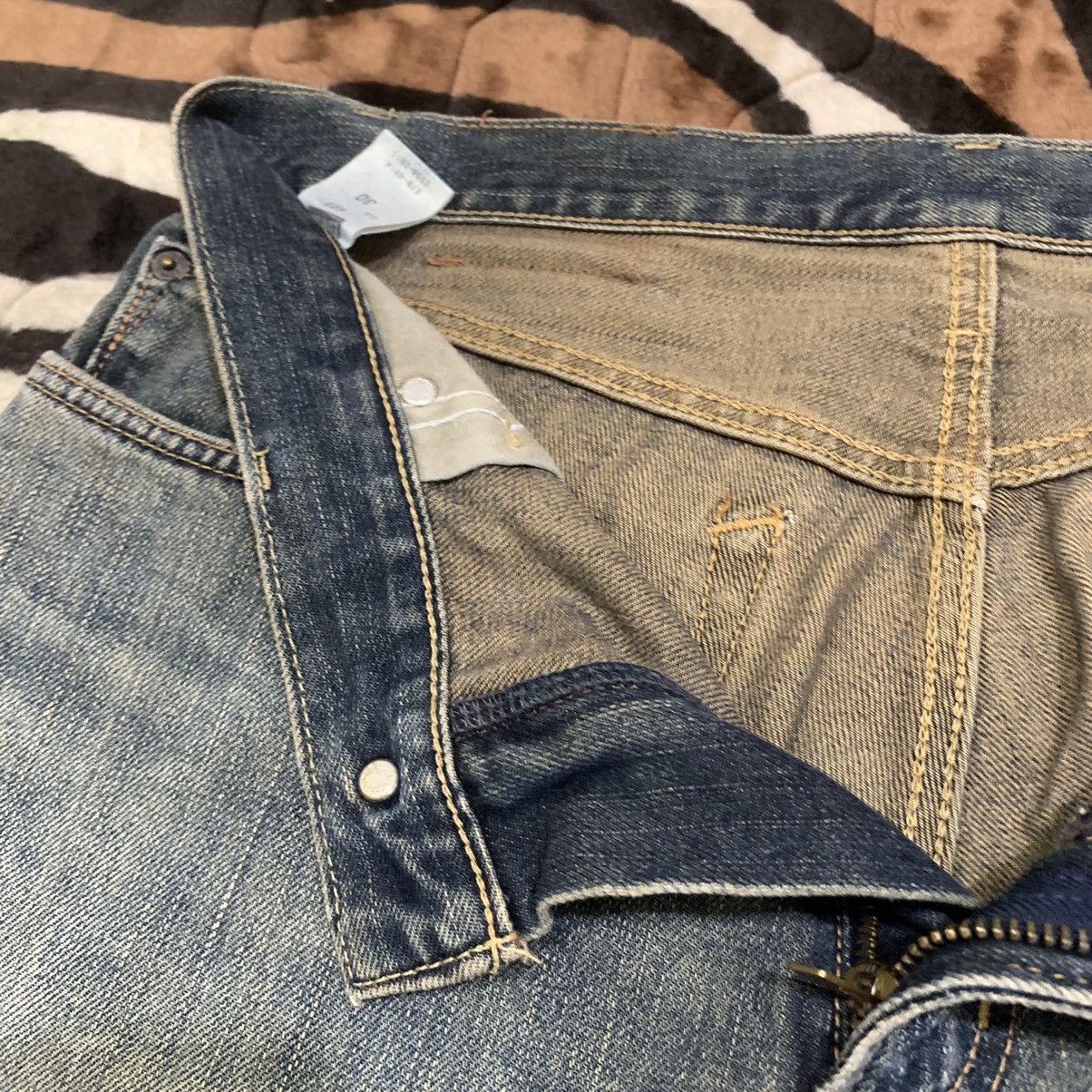 Edwin × Japanese Brand EDWIN 403 Vintage 90s Rugged Stonewash Distressed Denim Jean Size US 32 / EU 48 - 18 Thumbnail