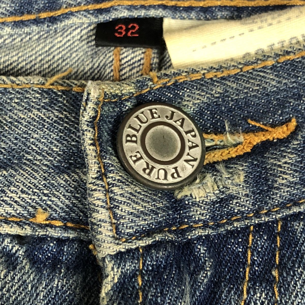 Pure Blue Japan Pure Blue Japan Distressed Denim Size US 34 / EU 50 - 15 Thumbnail