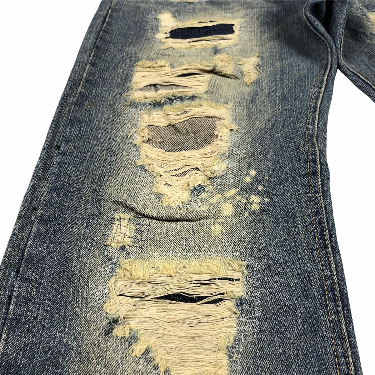 Pure Blue Japan Pure Blue Japan Distressed Denim Size US 34 / EU 50 - 9 Thumbnail