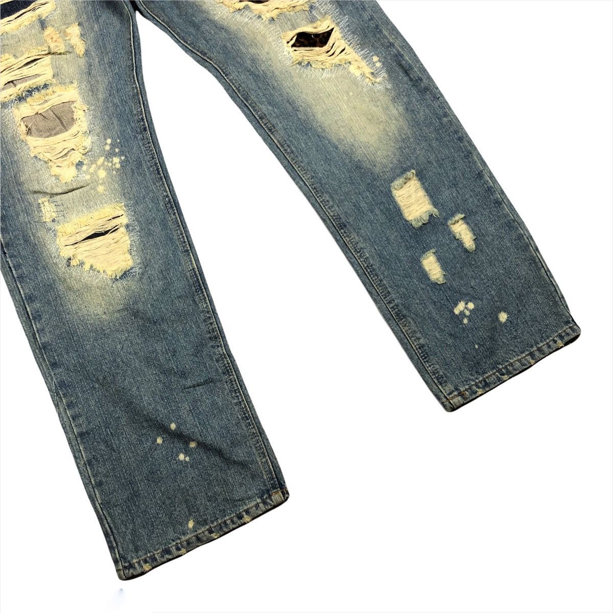 Pure Blue Japan Pure Blue Japan Distressed Denim Size US 34 / EU 50 - 4 Thumbnail