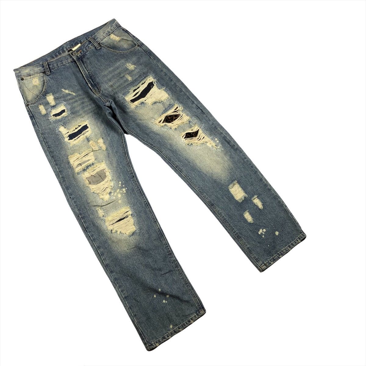 Pure Blue Japan Pure Blue Japan Distressed Denim Size US 34 / EU 50 - 3 Thumbnail