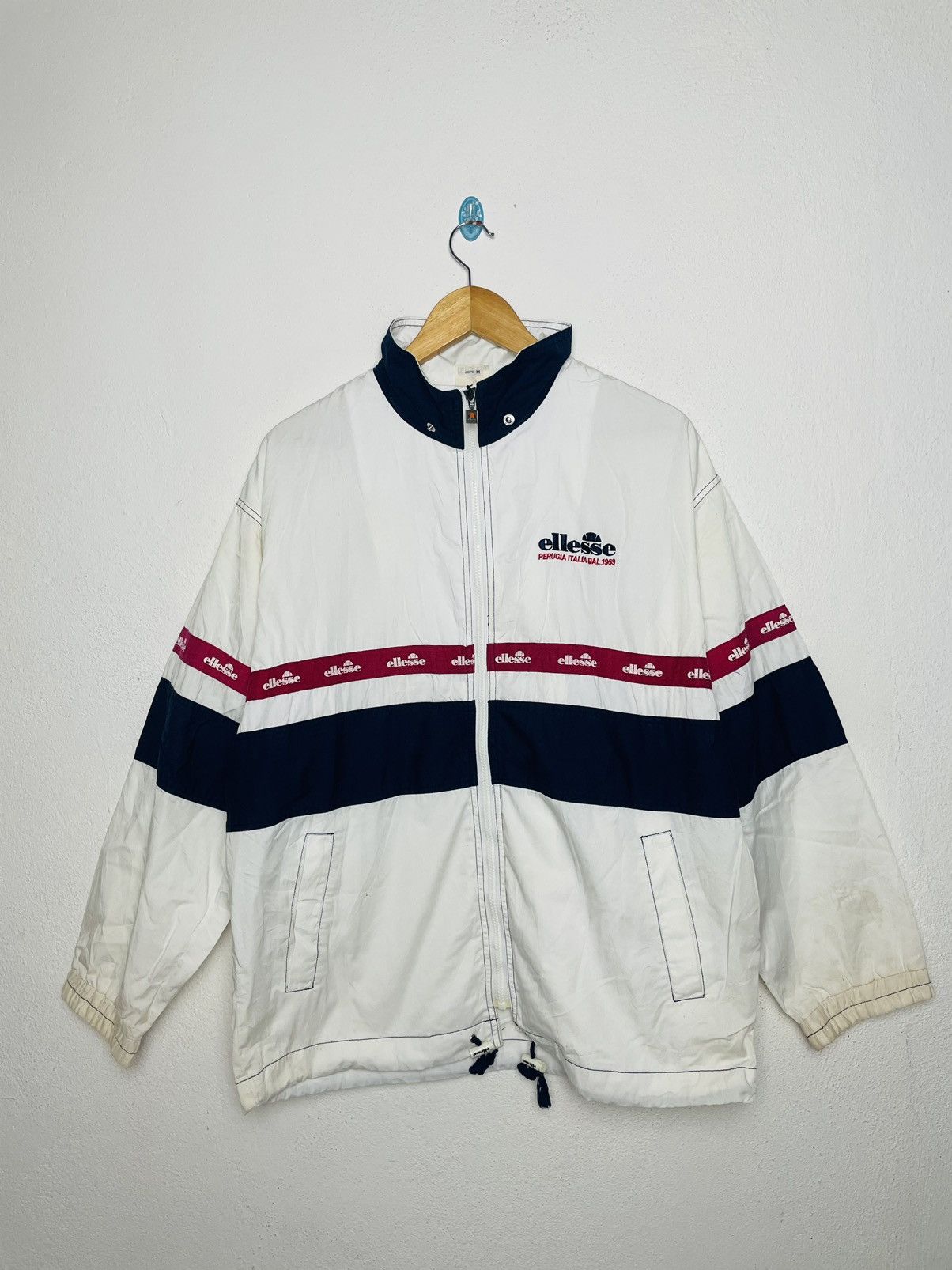Vintage 90s Ellesse Italian Bomber Jacket Ellesse Sportwear Outerwear  Vintage 1990s Ellesse Bomber Windbreaker Jacket Size M - Etsy
