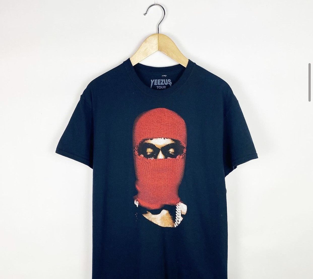 Kanye West 2013 Kanye West Yeezus Tour Margiela Ski Mask Tee | Grailed