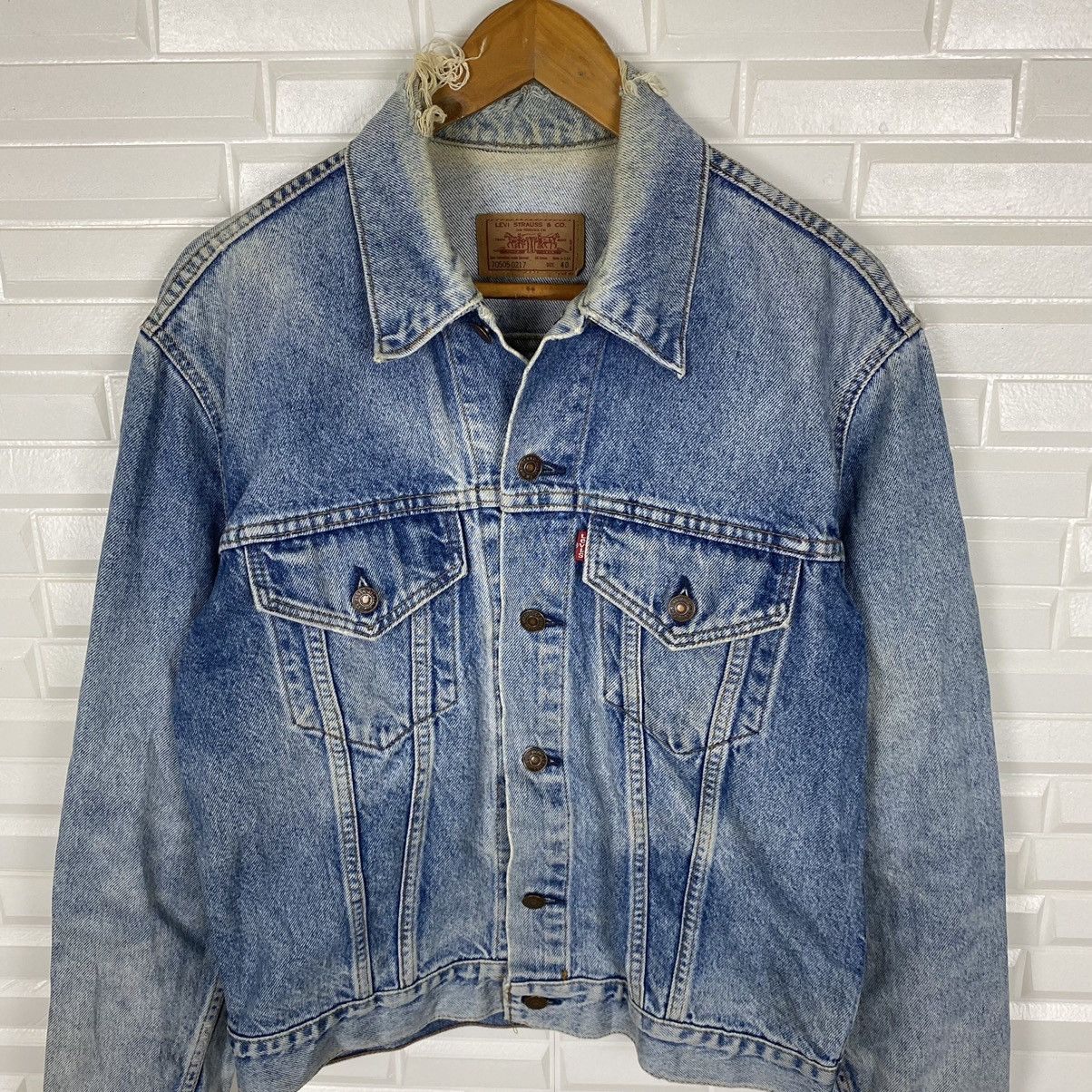 Levi's ☀️70505-0217 DISTRESSED LEVIS TRUCKER JACKET Size US M / EU 48-50 / 2 - 5 Thumbnail