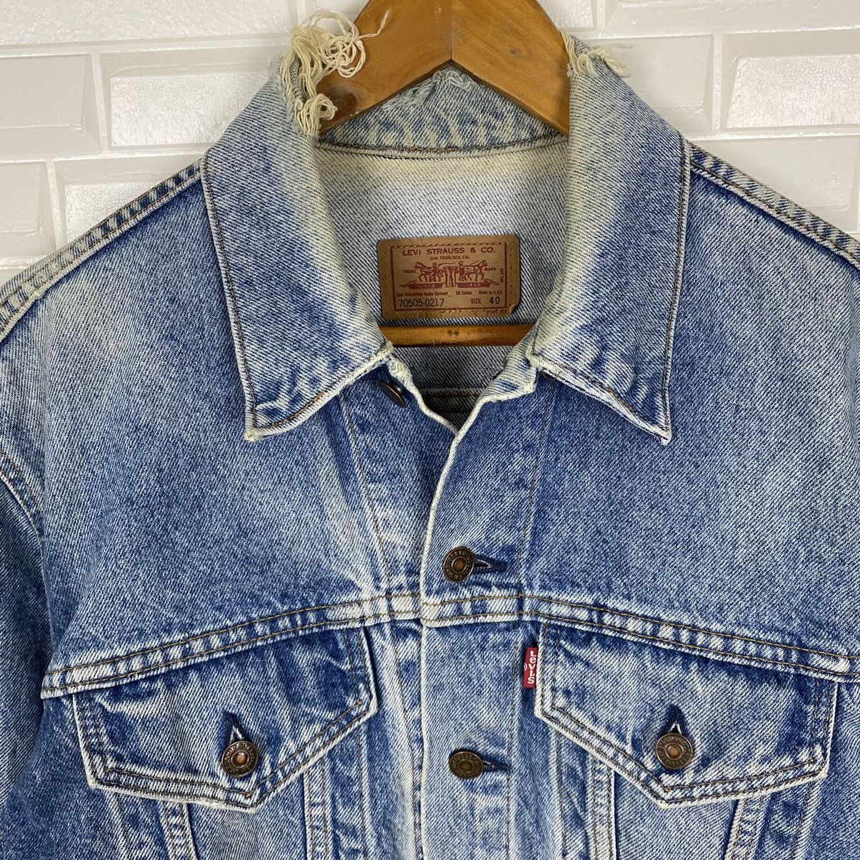 Levi's ☀️70505-0217 DISTRESSED LEVIS TRUCKER JACKET Size US M / EU 48-50 / 2 - 6 Thumbnail