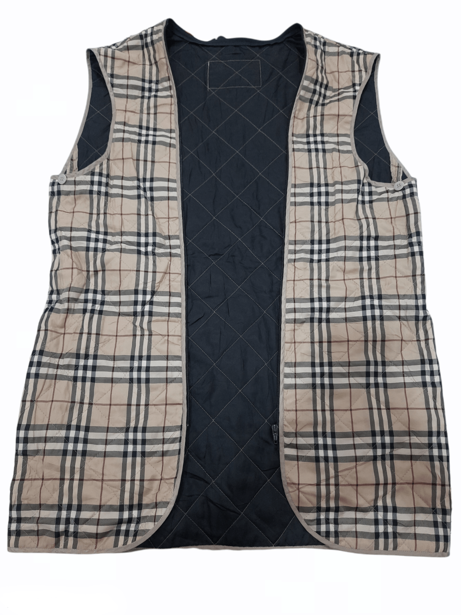 Burberry × Burberry Prorsum Burberry Check Nova Lining Inner vest Coat Long Jacket Size US L / EU 52-54 / 3 - 4 Thumbnail