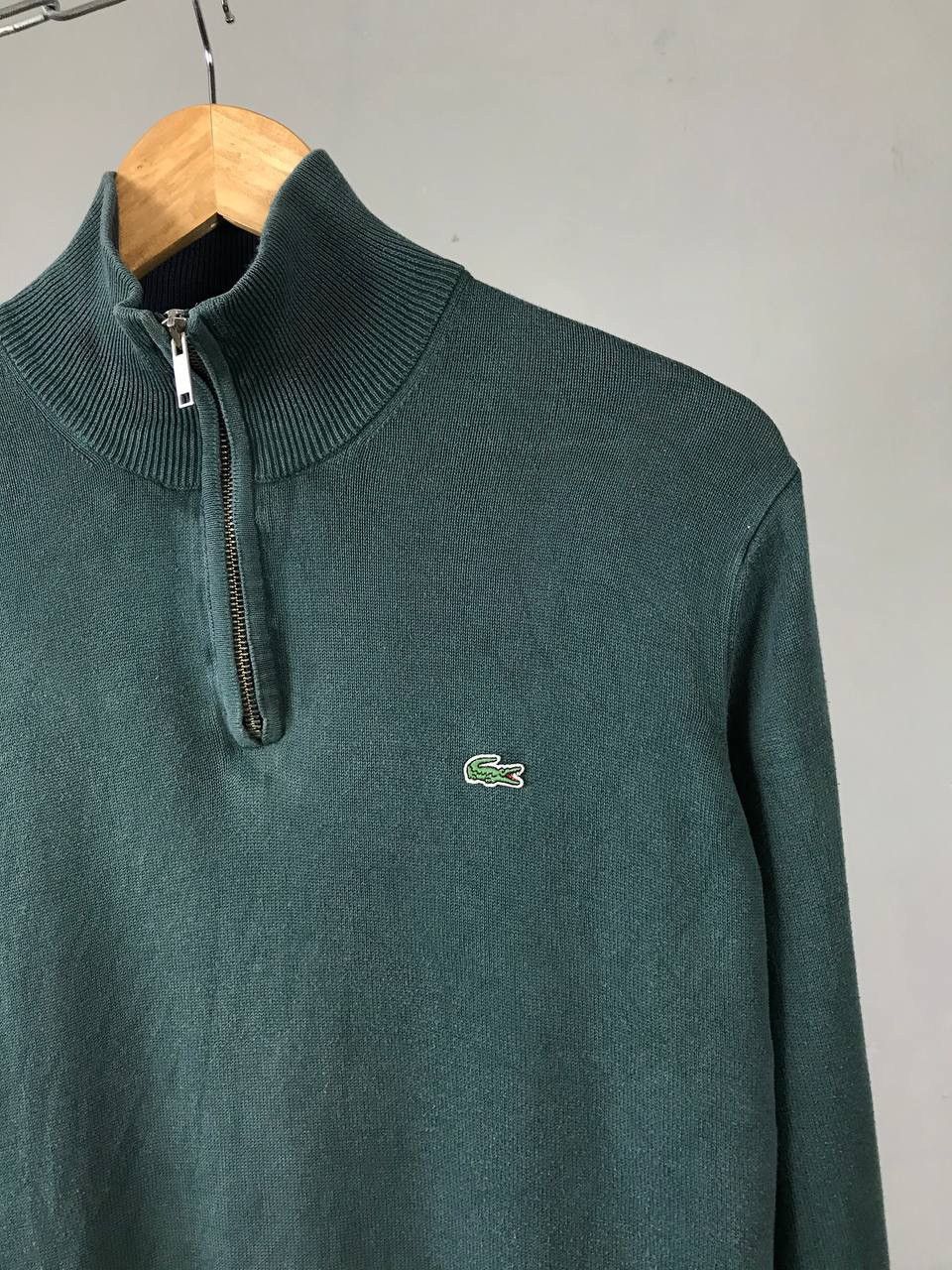 Lacoste Lacoste luxury streetwear 1/4 zip sweatshirt Size US M / EU 48-50 / 2 - 2 Thumbnail