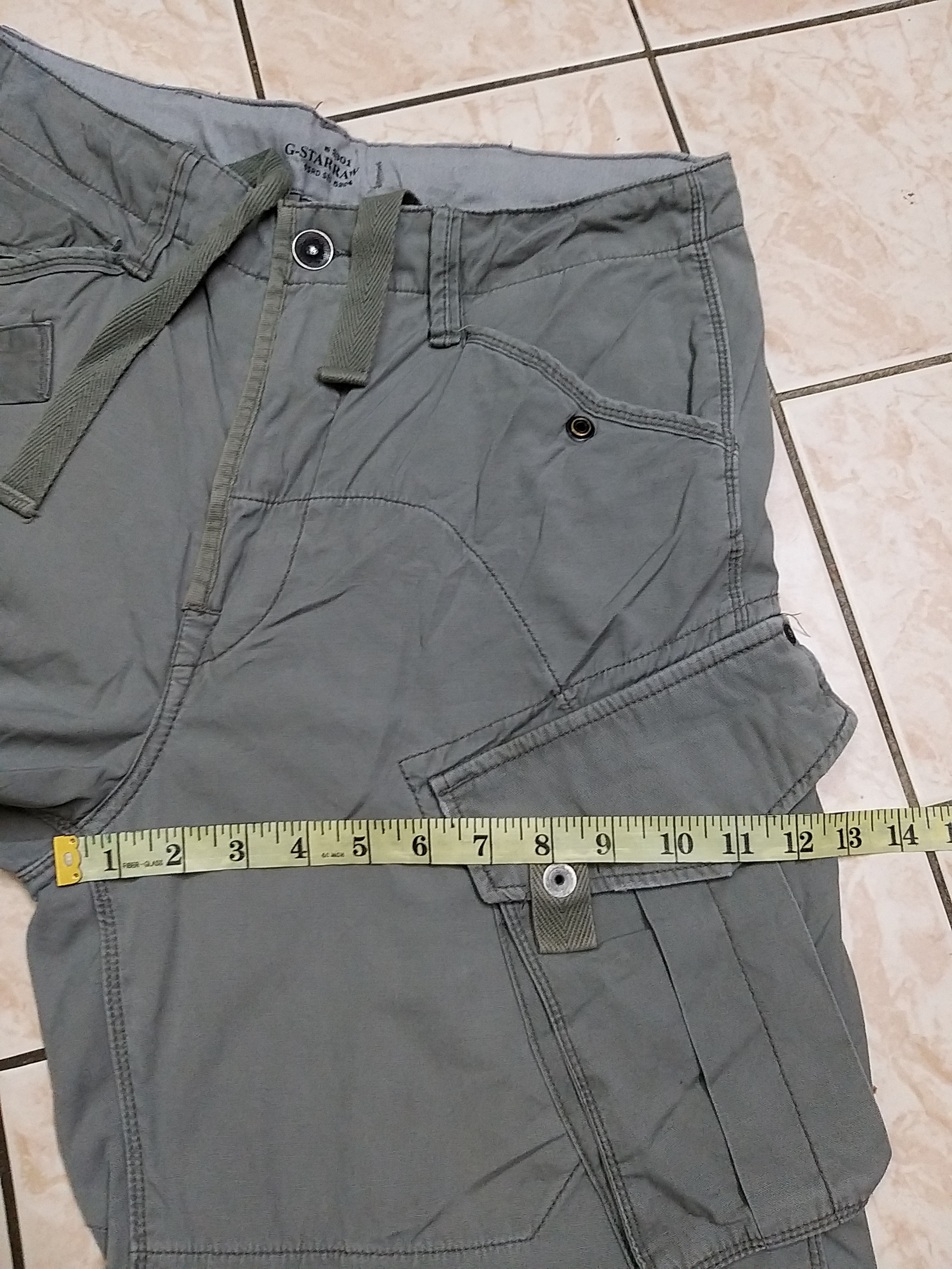 G-Star NICE💥💥G-STAR RAW 3301 MULTIPOCKET/CARGO SHORT PANT Size US 33 - 12 Thumbnail