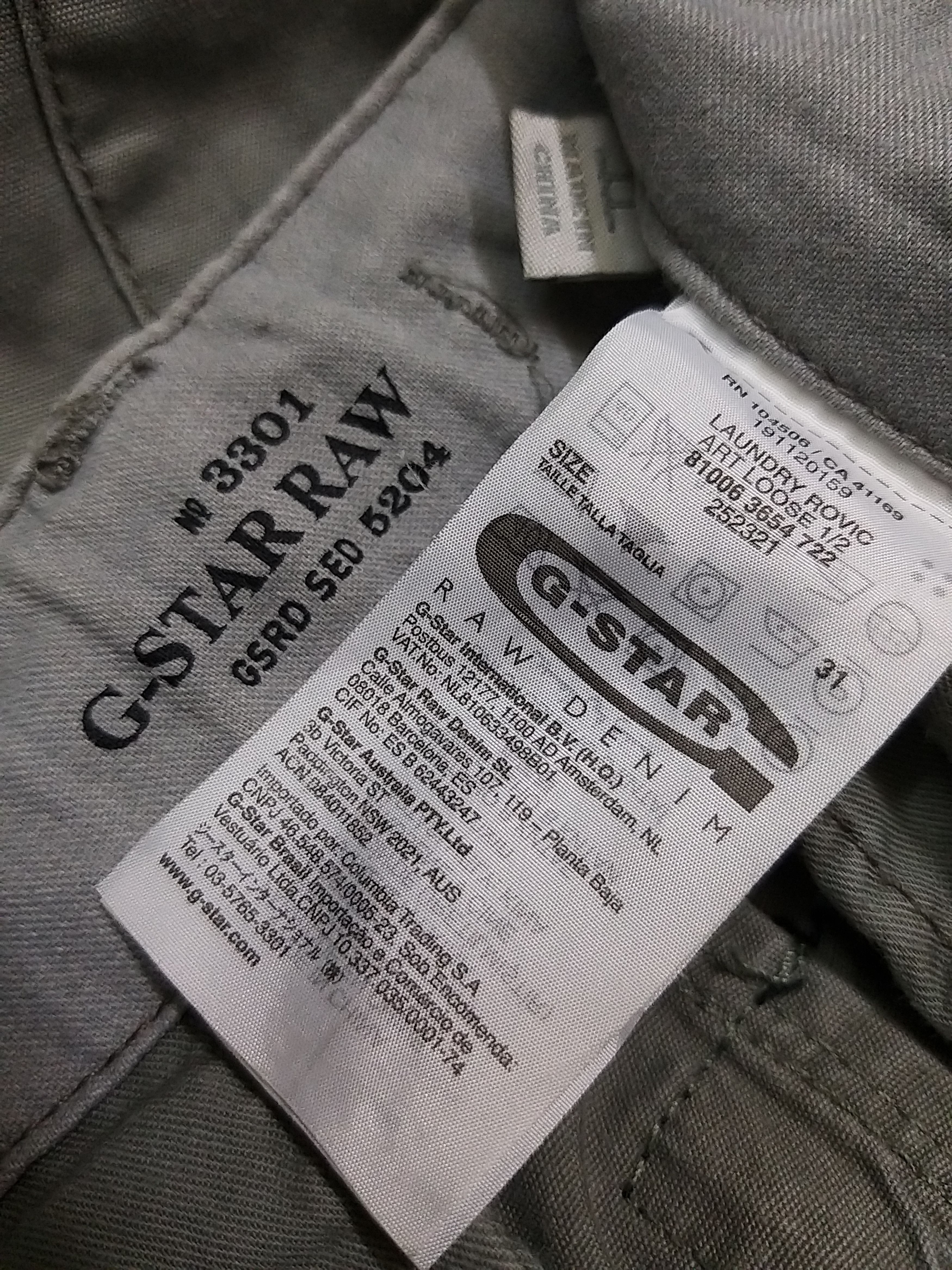G-Star NICE💥💥G-STAR RAW 3301 MULTIPOCKET/CARGO SHORT PANT Size US 33 - 16 Thumbnail