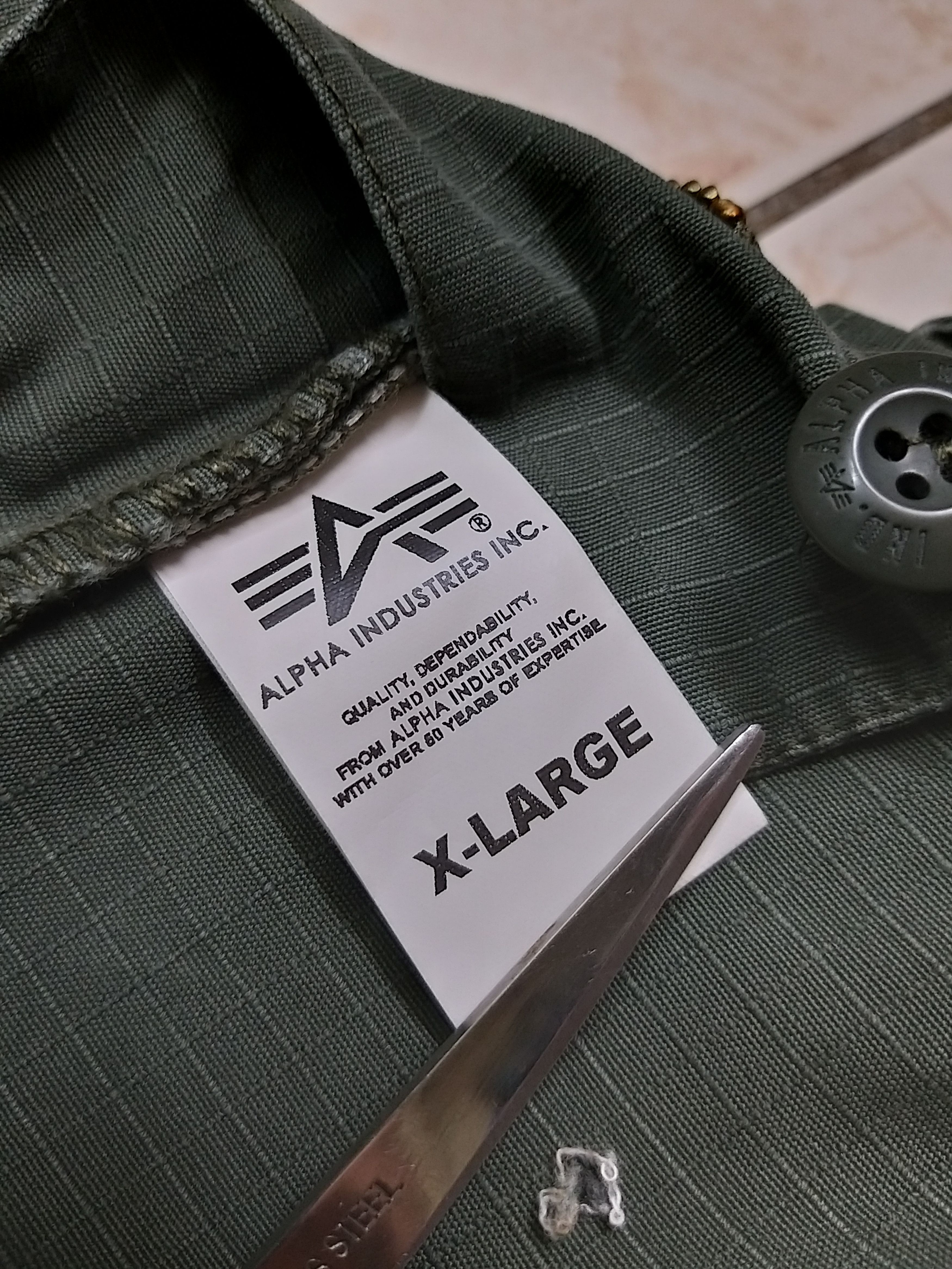 Alpha Industries OG ALPHA INDUSTRIES MULTIPOCKET/CARGO MILITARY SHORT PANT Size US 35 - 15 Thumbnail