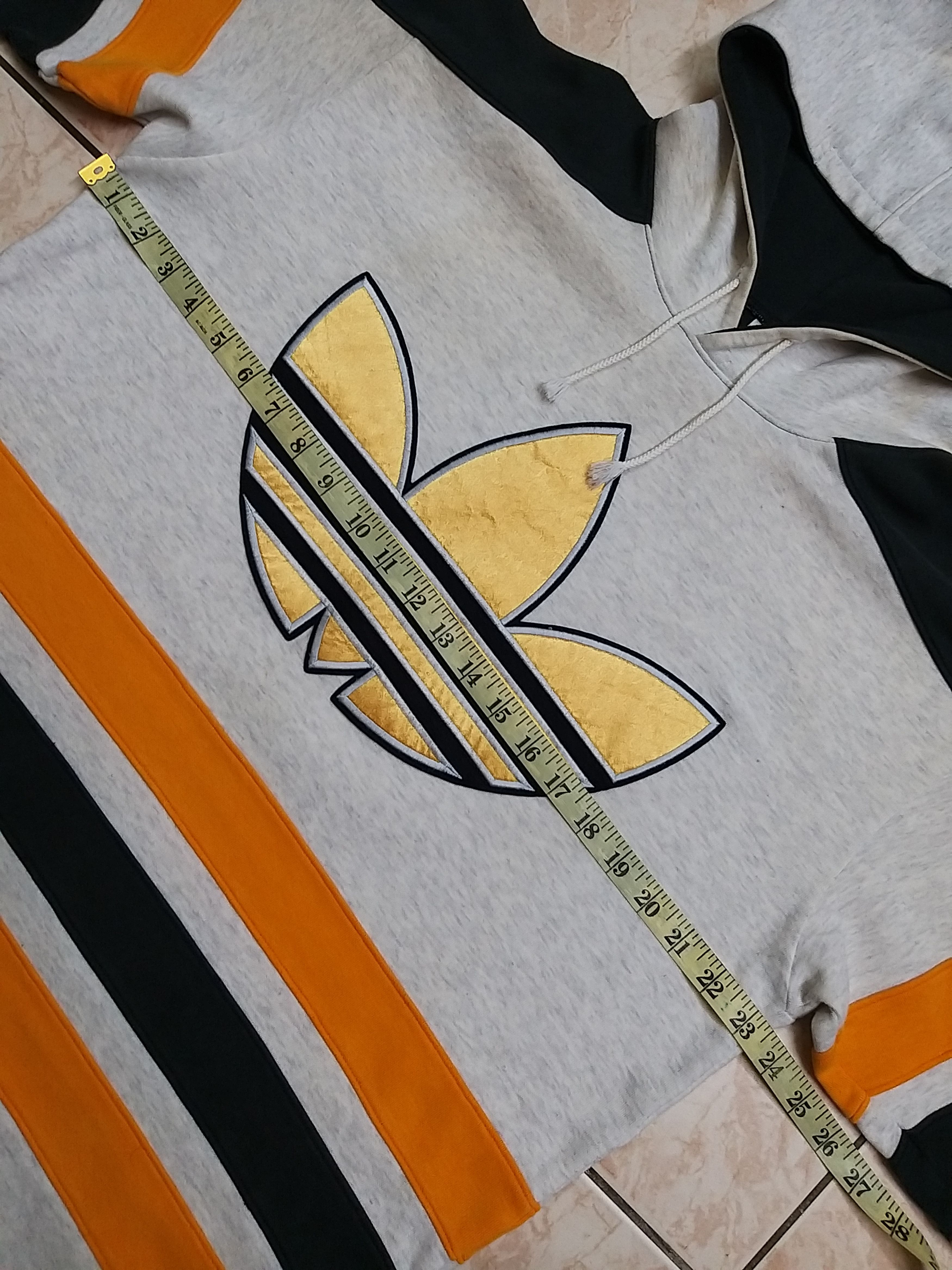 Adidas RARE🔥VINTAGE 90'S ADIDAS TREFOIL BIG LOGO EMBROIDERY HOODIES Size US L / EU 52-54 / 3 - 12 Thumbnail