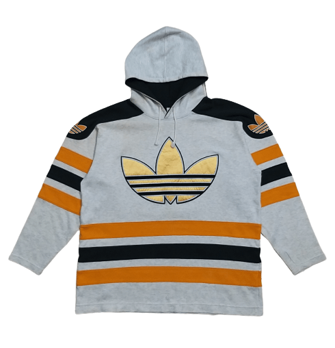 Adidas RARE🔥VINTAGE 90'S ADIDAS TREFOIL BIG LOGO EMBROIDERY HOODIES Size US L / EU 52-54 / 3 - 1 Thumbnail