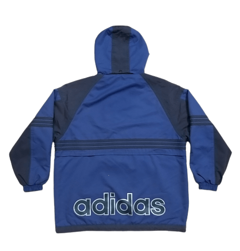 Adidas VINTAGE 90'S ADIDAS TREFOIL HOODIES 1/2 ZIPPER JACKET Size US XL / EU 56 / 4 - 2 Thumbnail