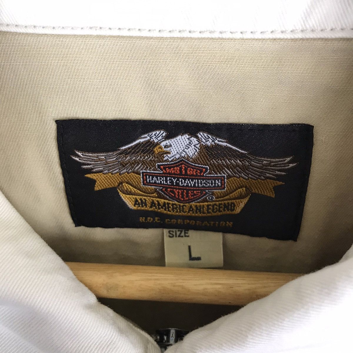 Harley Davidson Vintage Harley Davidson Motorcycle ShortSleeve ZipperJacket Size US L / EU 52-54 / 3 - 7 Thumbnail