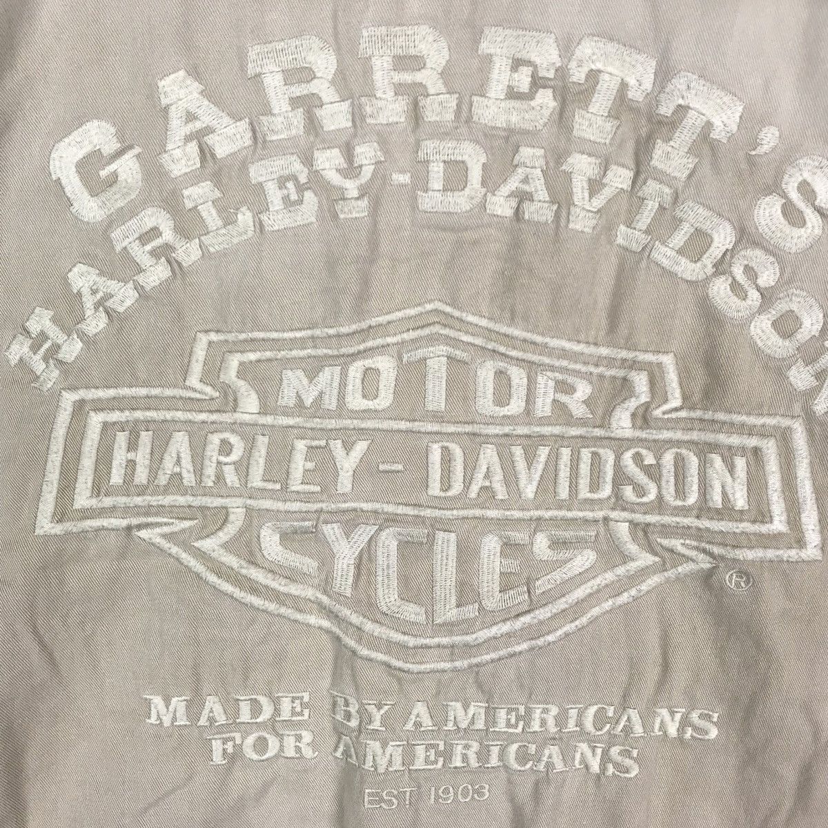 Harley Davidson Vintage Harley Davidson Motorcycle ShortSleeve ZipperJacket Size US L / EU 52-54 / 3 - 3 Thumbnail