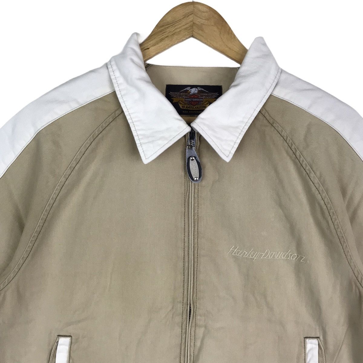 Harley Davidson Vintage Harley Davidson Motorcycle ShortSleeve ZipperJacket Size US L / EU 52-54 / 3 - 5 Thumbnail