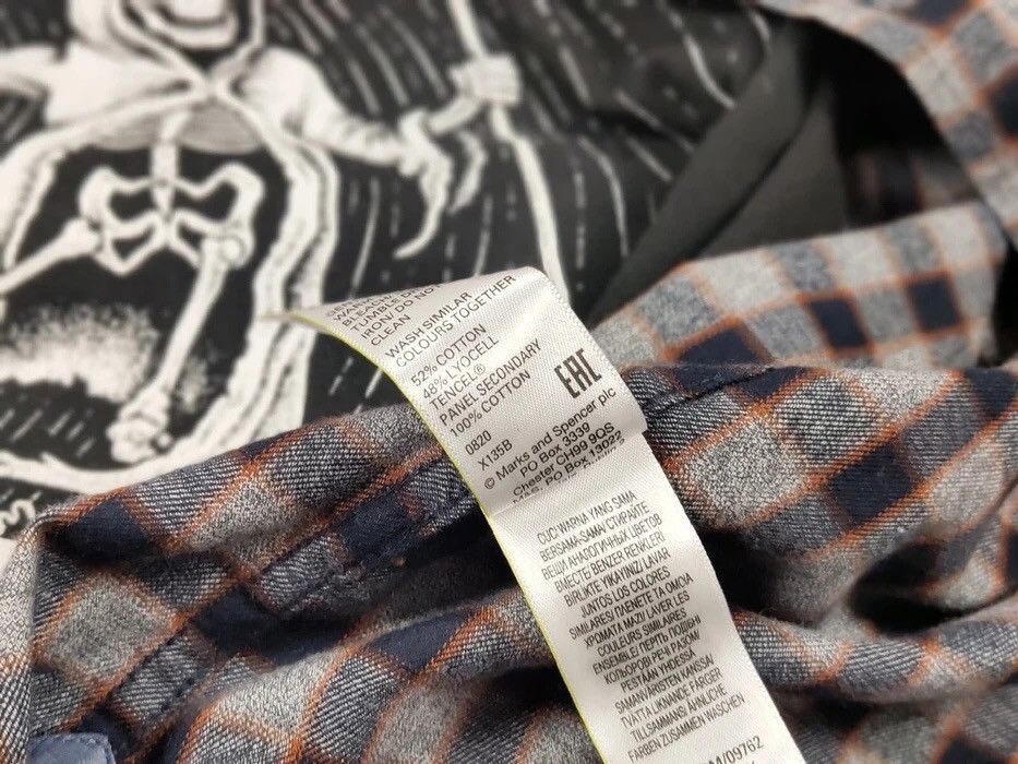 Flannel Vintage Checkered Flannel Shirt Travis Scott Style Size US M / EU 48-50 / 2 - 13 Thumbnail