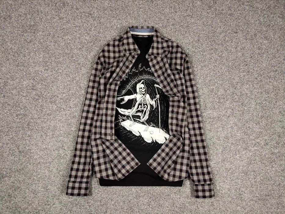Flannel Vintage Checkered Flannel Shirt Travis Scott Style Size US M / EU 48-50 / 2 - 1 Thumbnail