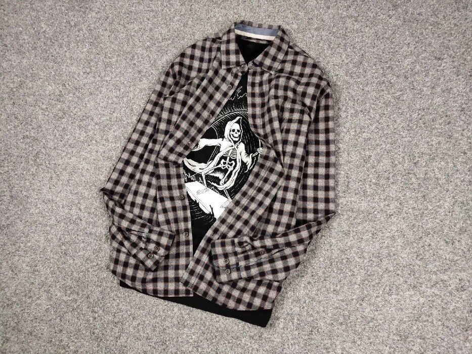 Flannel Vintage Checkered Flannel Shirt Travis Scott Style Size US M / EU 48-50 / 2 - 9 Thumbnail