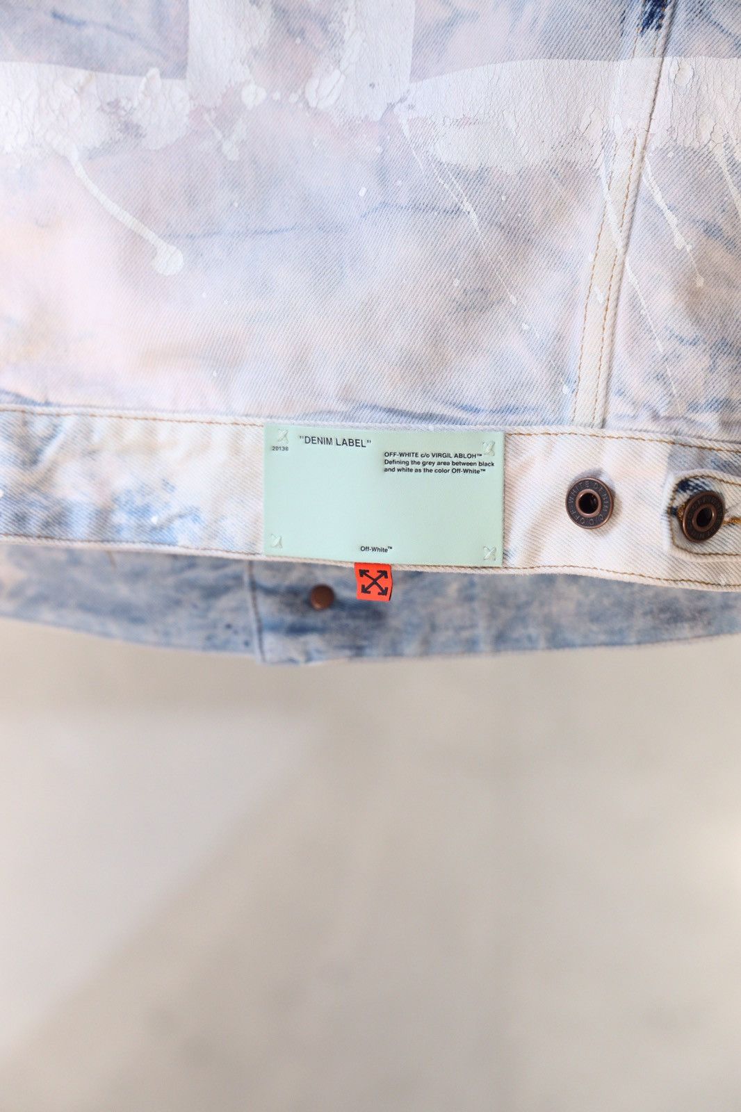 Off-White Off White Extreme Bleached Arrows Denim Jacket Size US M / EU 48-50 / 2 - 8 Thumbnail