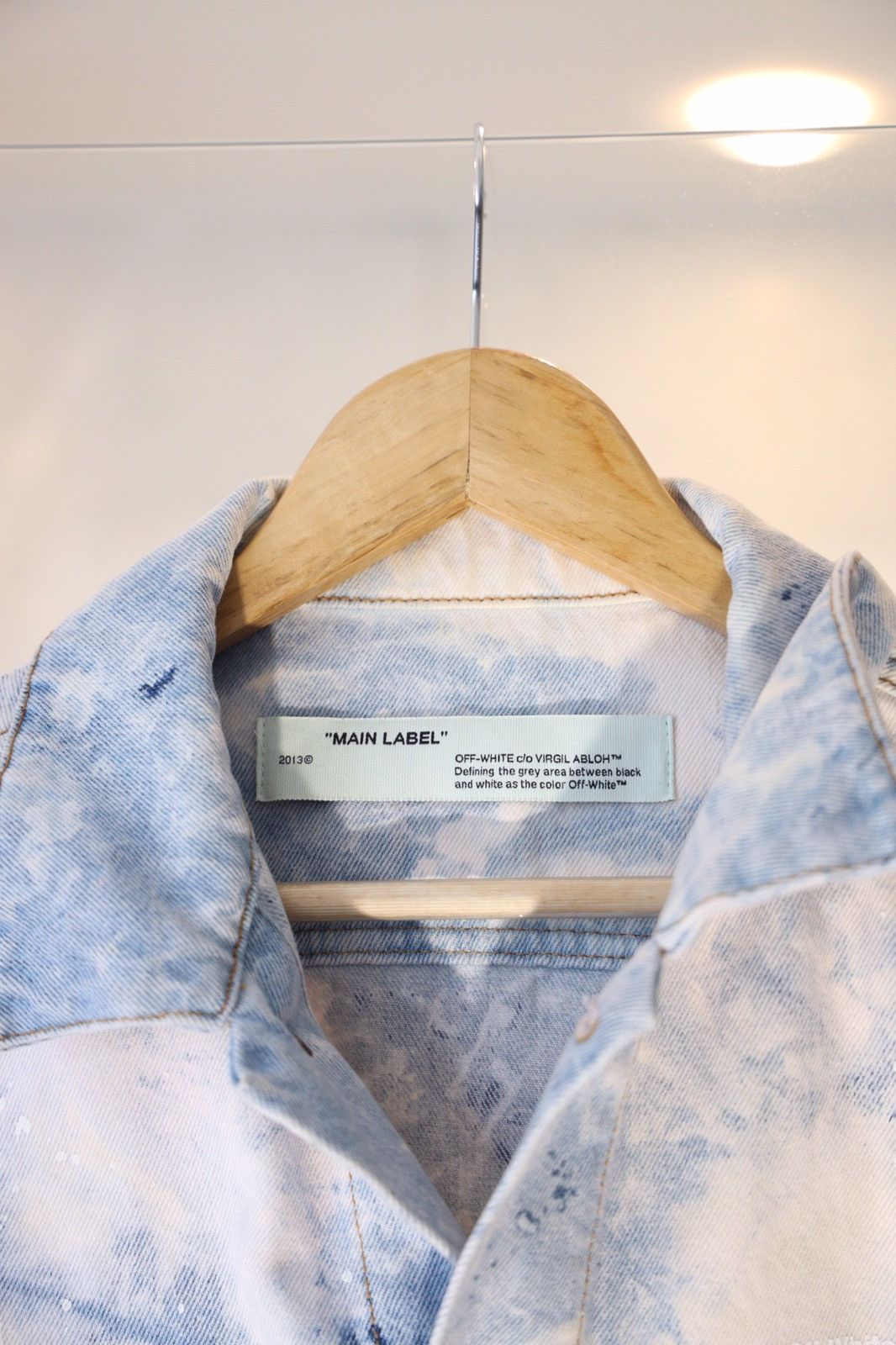 Off-White Off White Extreme Bleached Arrows Denim Jacket Size US M / EU 48-50 / 2 - 9 Thumbnail