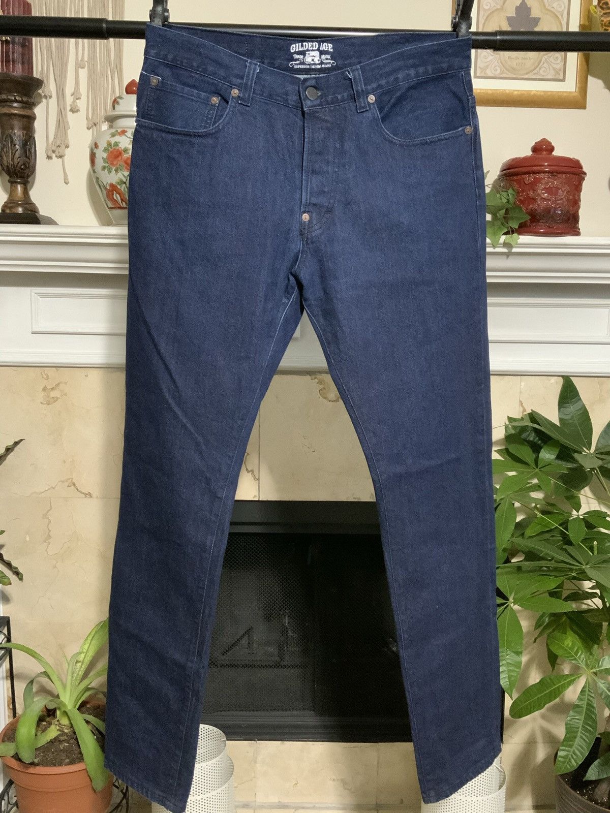 Bluer indigo selvedge hot jean men’s size 33x34 USA made