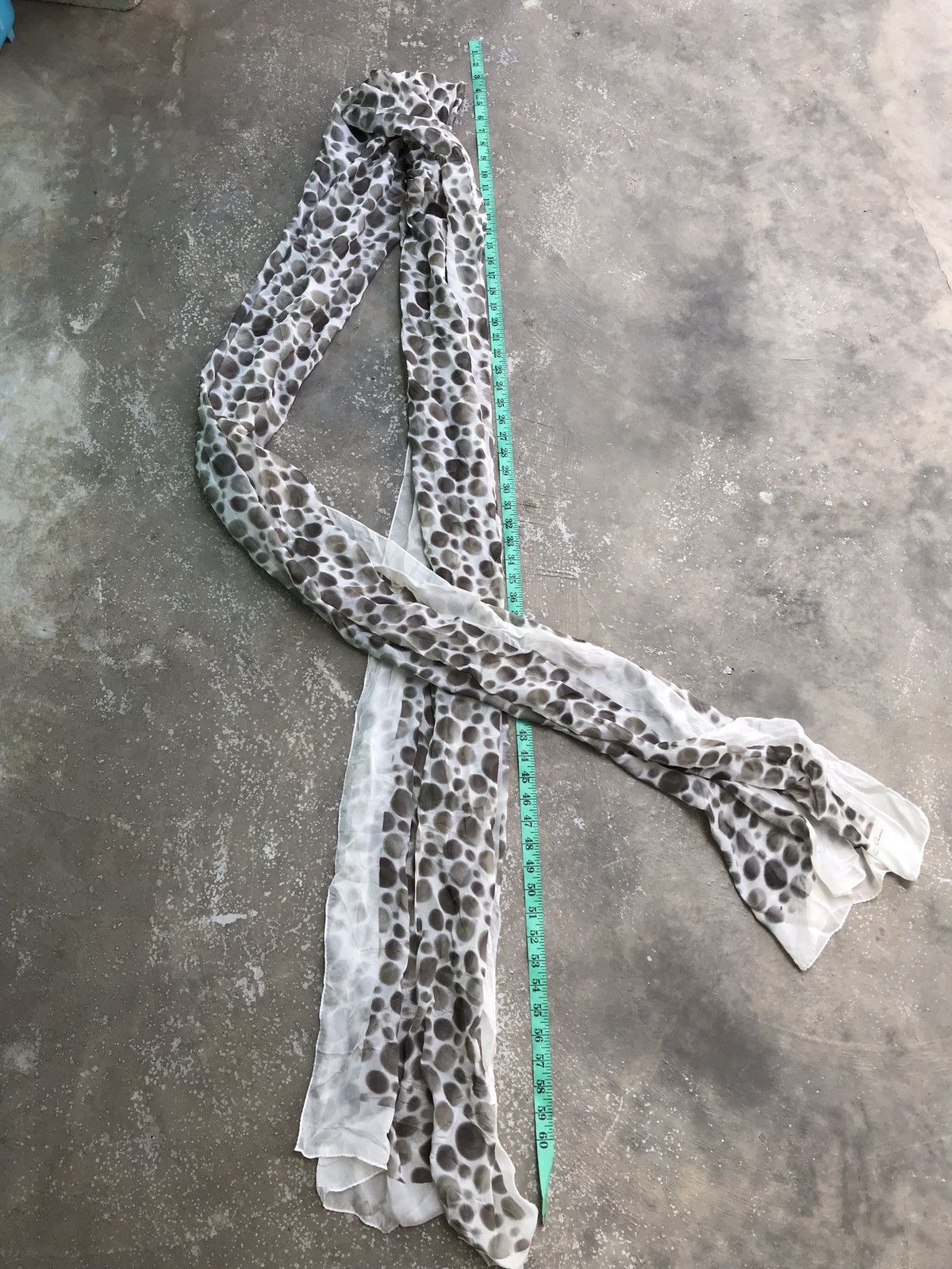 Rick Owens Rick Owens Pyhton Leather polkadot Long Muffler / scarf Size ONE SIZE - 10 Thumbnail