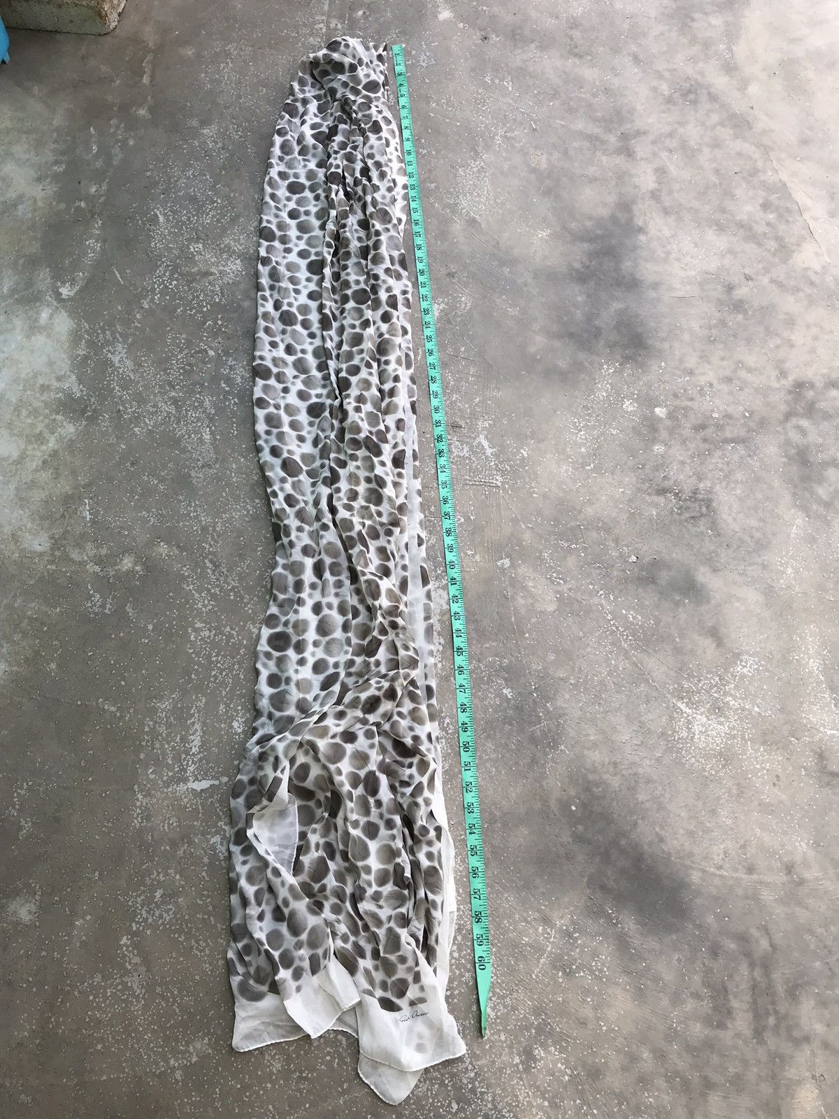 Rick Owens Rick Owens Pyhton Leather polkadot Long Muffler / scarf Size ONE SIZE - 9 Thumbnail