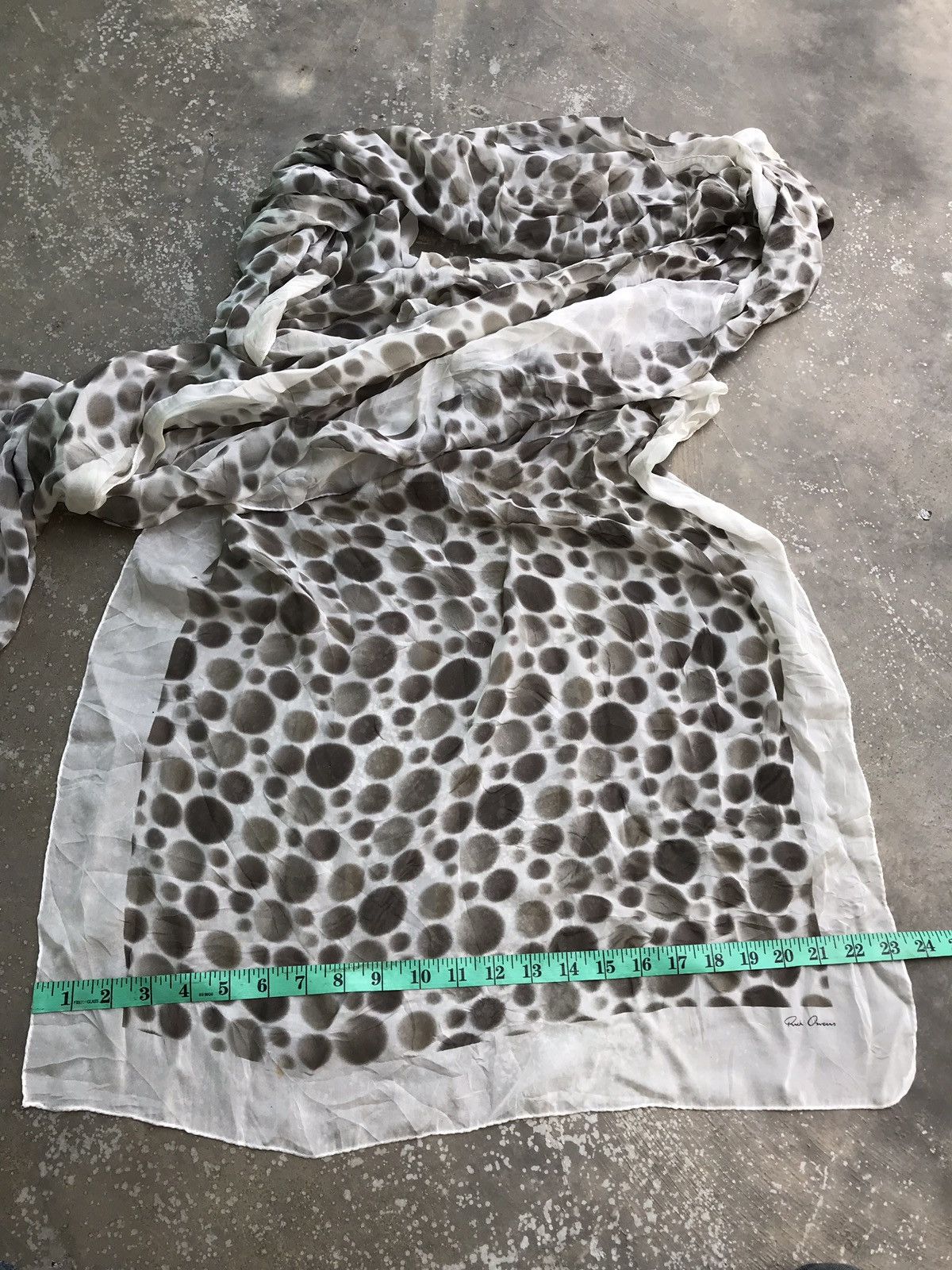 Rick Owens Rick Owens Pyhton Leather polkadot Long Muffler / scarf Size ONE SIZE - 8 Thumbnail