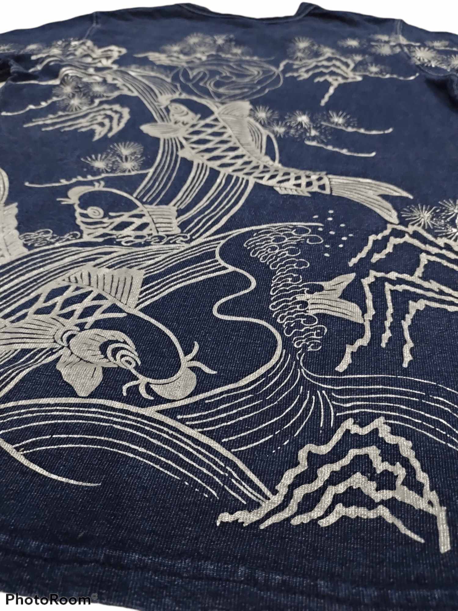 Eternal × Indigo ETERNAL KARAKUSHI INDIGO BLUE KOI SHIRT Size US S / EU 44-46 / 1 - 8 Thumbnail