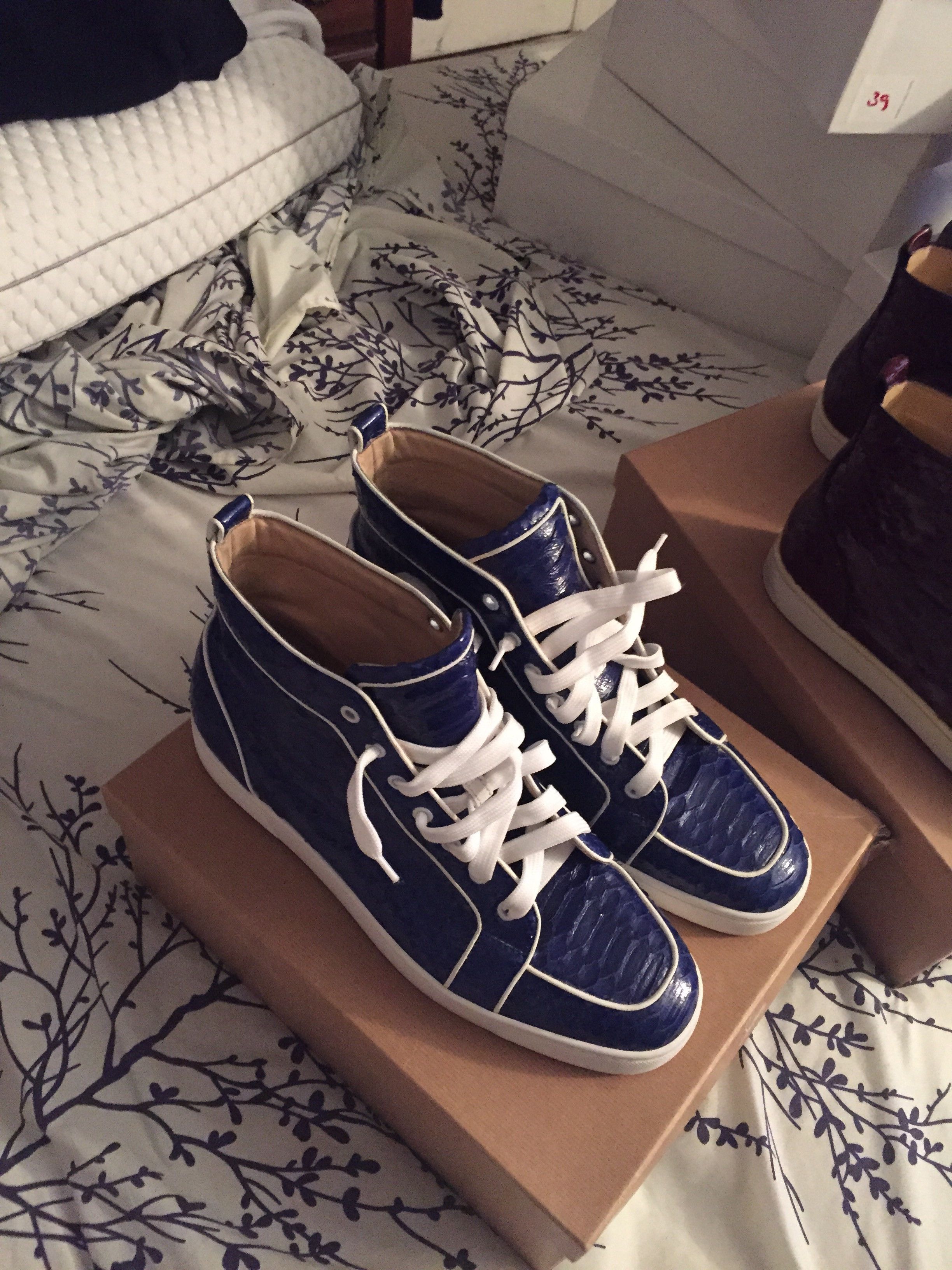 Christian Louboutin Rantus orlato flat Python | Grailed