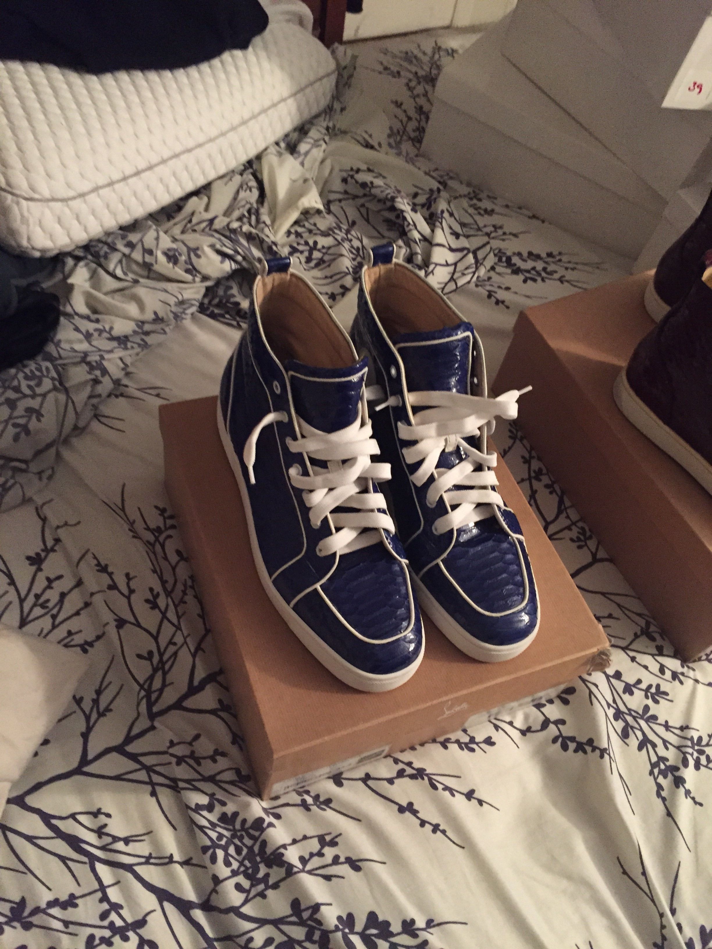 Christian Louboutin Rantus orlato flat Python | Grailed