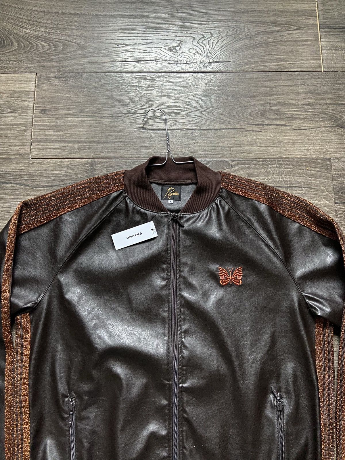 Needles Needles Leather Track Jacket Size US L / EU 52-54 / 3 - 2 Thumbnail