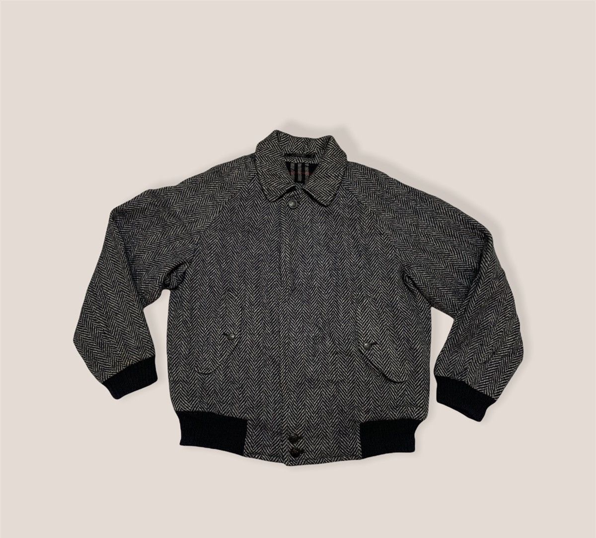 Burberry Vintage Burberry Wool Jacket Checkered Lining Fall/Winter Size US M / EU 48-50 / 2 - 2 Thumbnail
