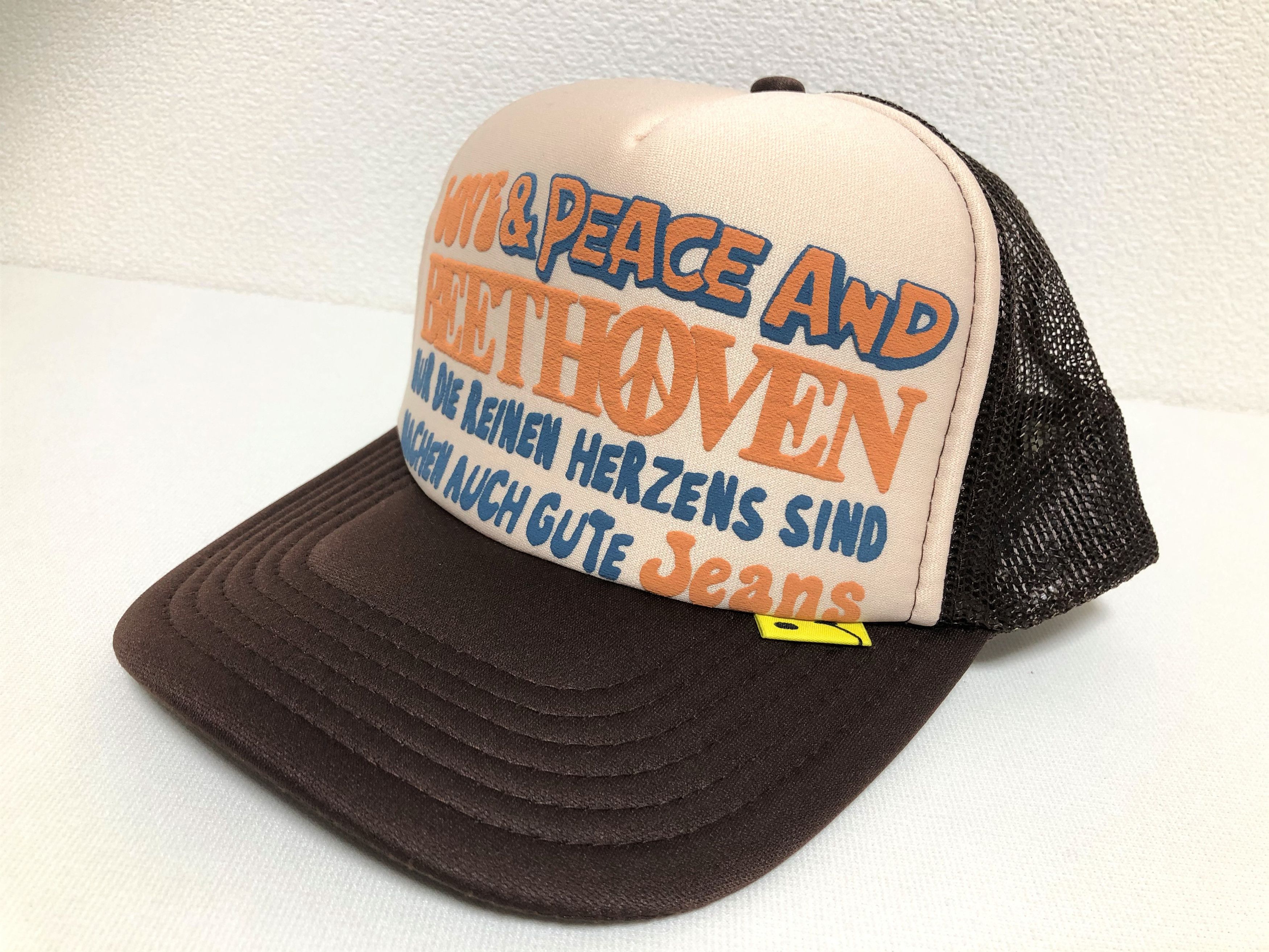 Kapital kapital love&peace beethoven cap hat trucker brown natural