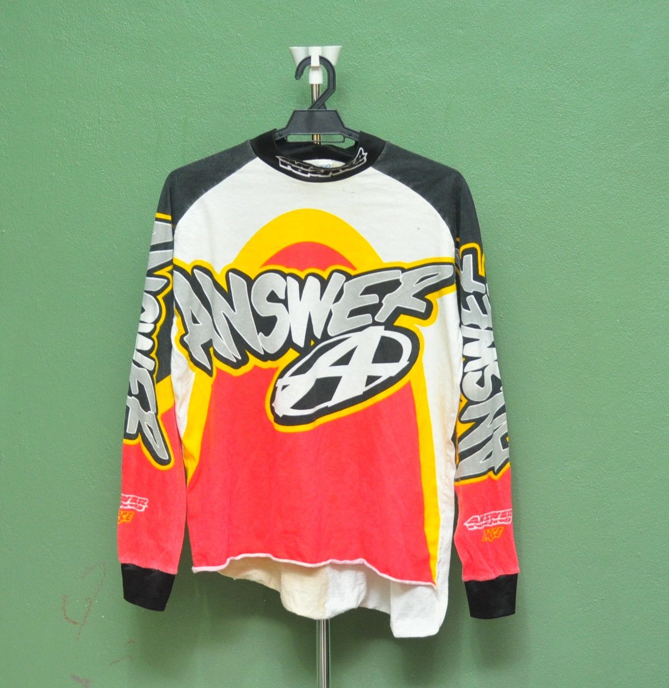 Japanese Brand Vintage Answer Racing Motocross Travis Scott Fashion Style Size US M / EU 48-50 / 2 - 1 Thumbnail