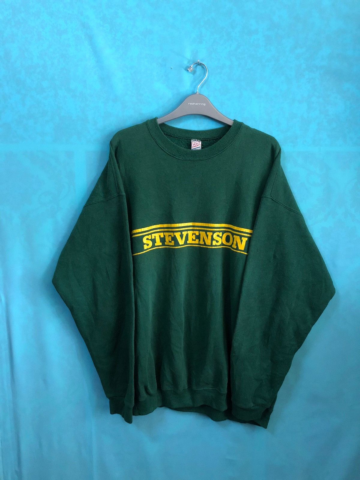 Vintage stevenson heavy sweats spell out #1022 Size US XL / EU 56 / 4 - 1 Thumbnail