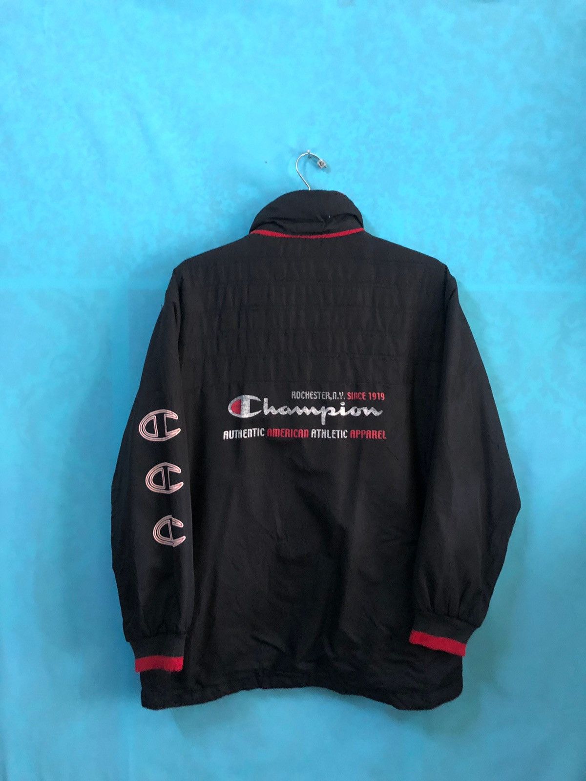 Champion ccc logo zipped ringer #1020 Size US M / EU 48-50 / 2 - 2 Thumbnail