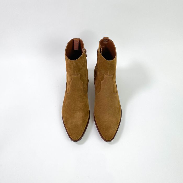 Celine SS19 Jacno 30 Suede Western Boots | Grailed