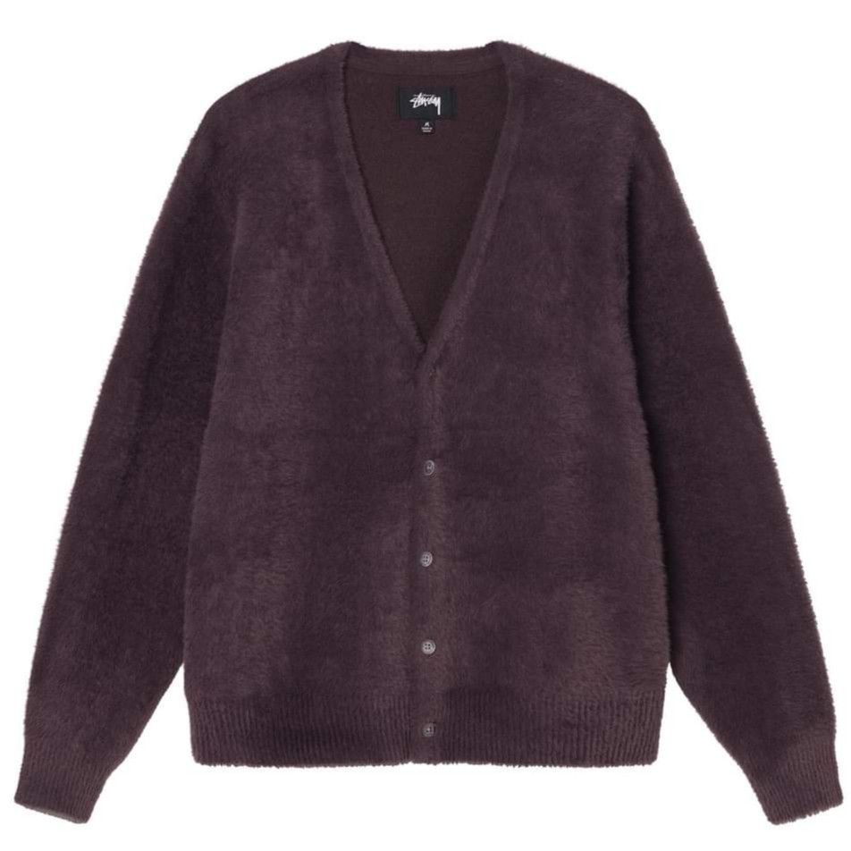 Stussy Shaggy Cardigan | Grailed