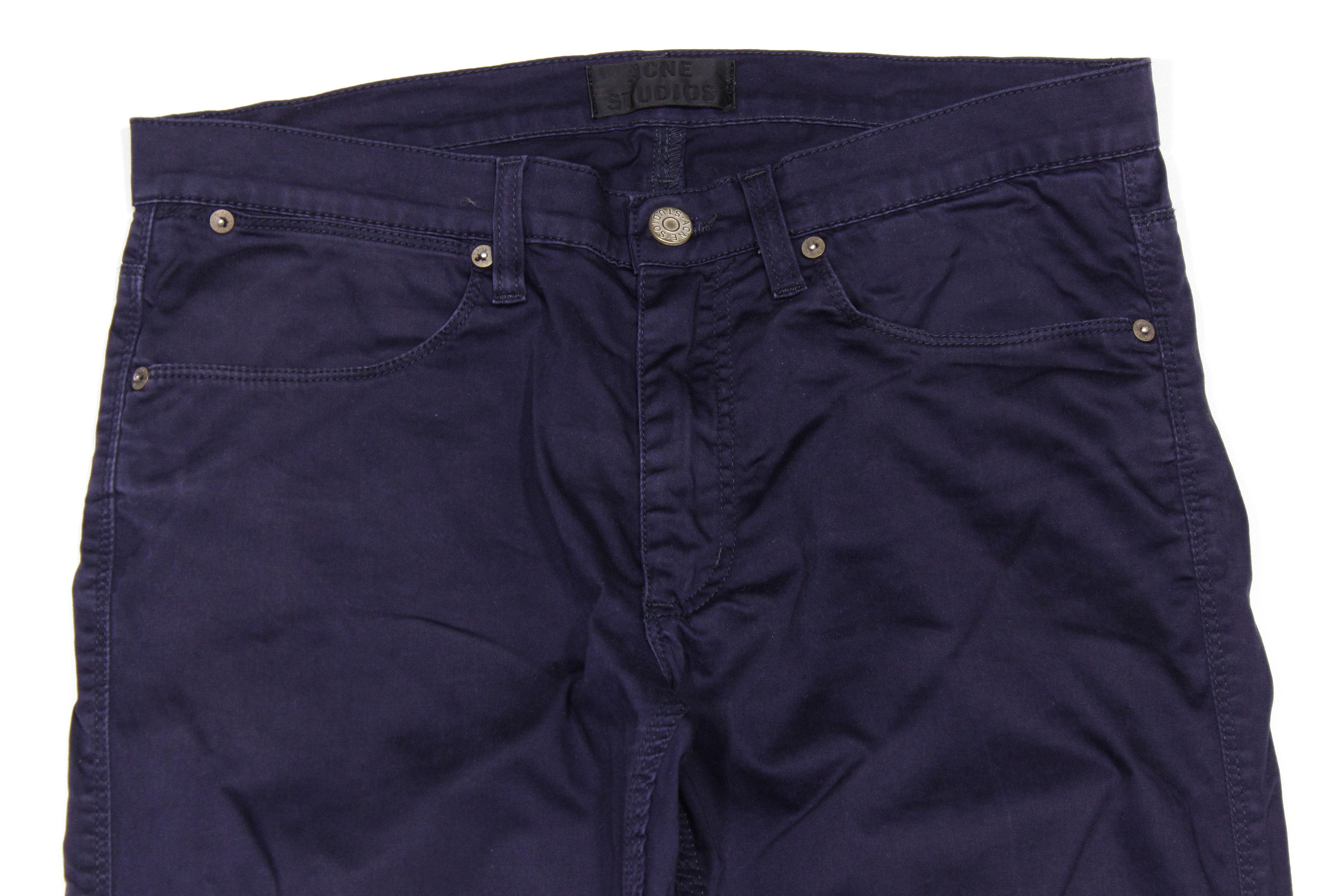 Acne Studios Max Satin Blue Pants Size US 32 / EU 48 - 3 Thumbnail